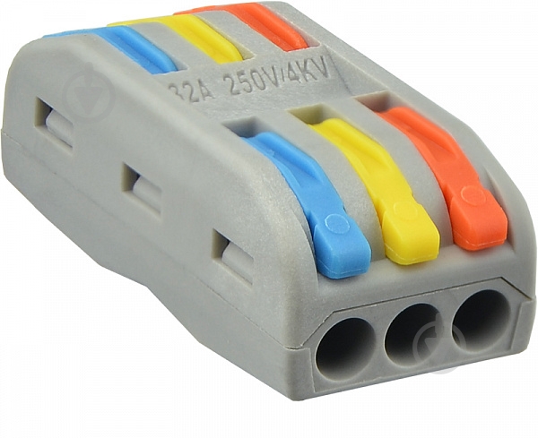 Клемник з’єднувальний Аско-Укрем PCT-2-3-С (уп.-3 шт) помаранчевий A0130010144 - фото 2