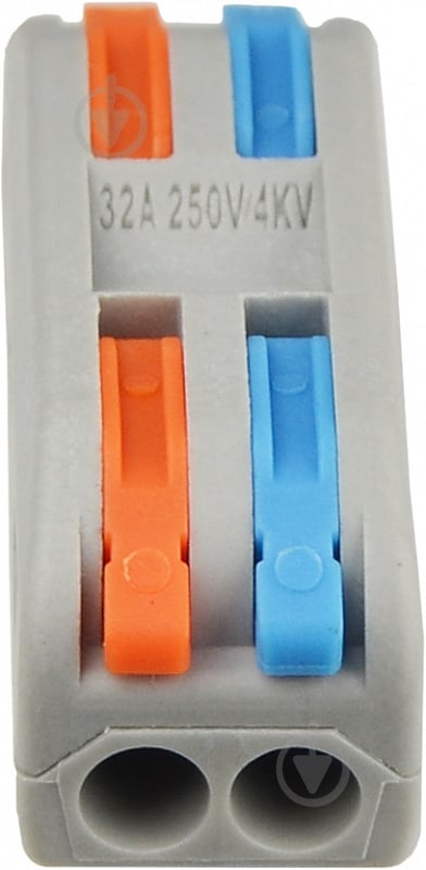 Клемник з’єднувальний Аско-Укрем PCT-2-2-С (уп.-3 шт) помаранчевий A0130010142 - фото 2