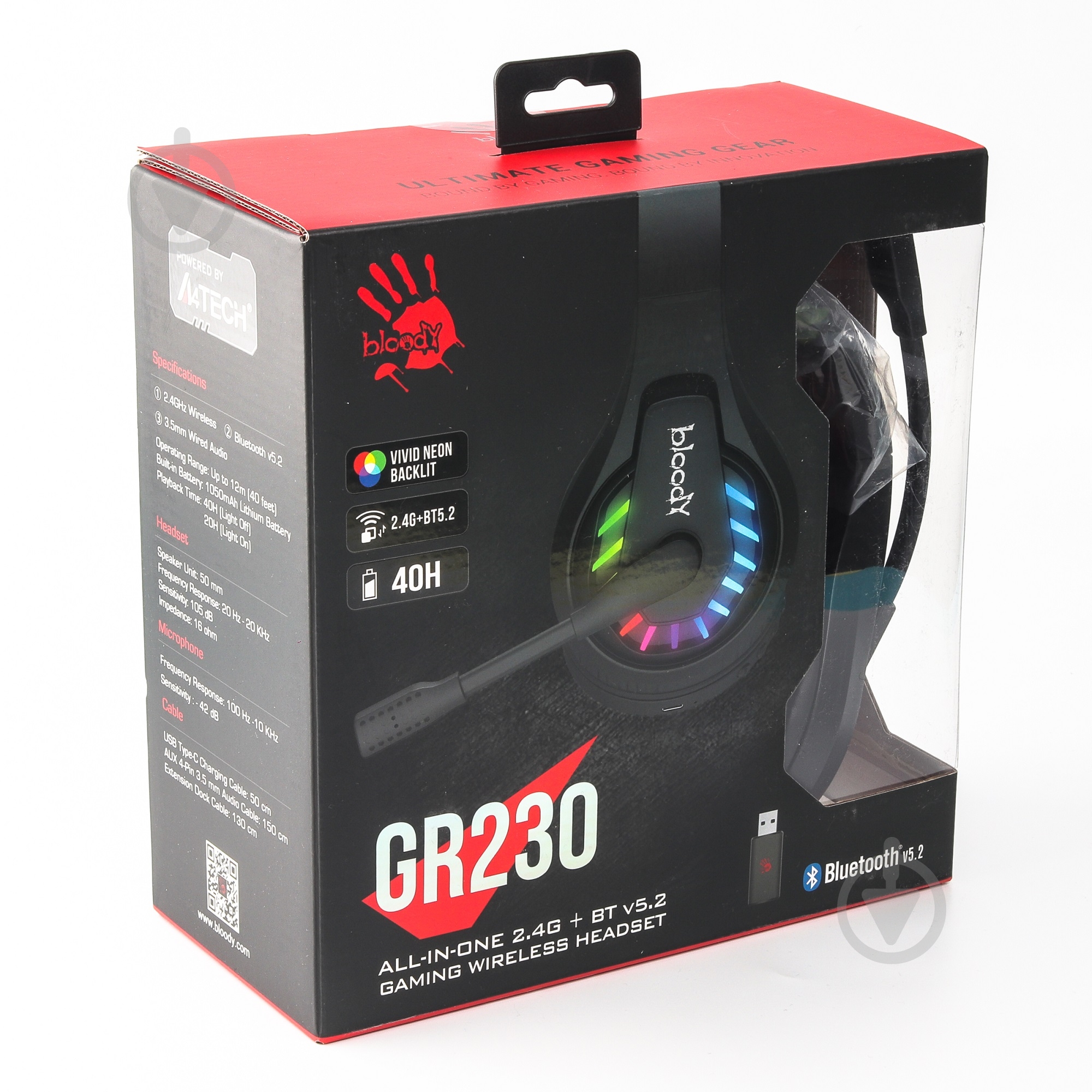 Гарнитура игровая A4Tech black (GR230 Bloody (Black)) - фото 9