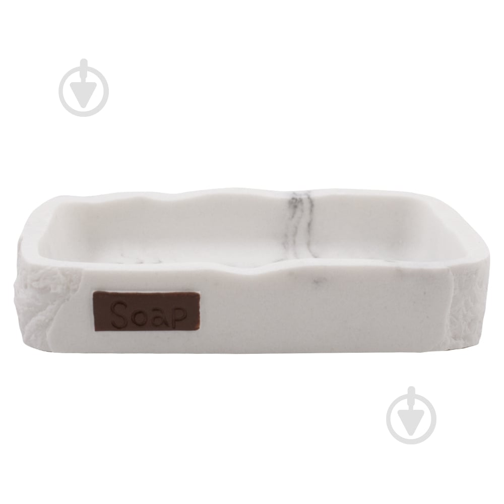 Мыльница Trento Pastore белый мрамор - фото 1