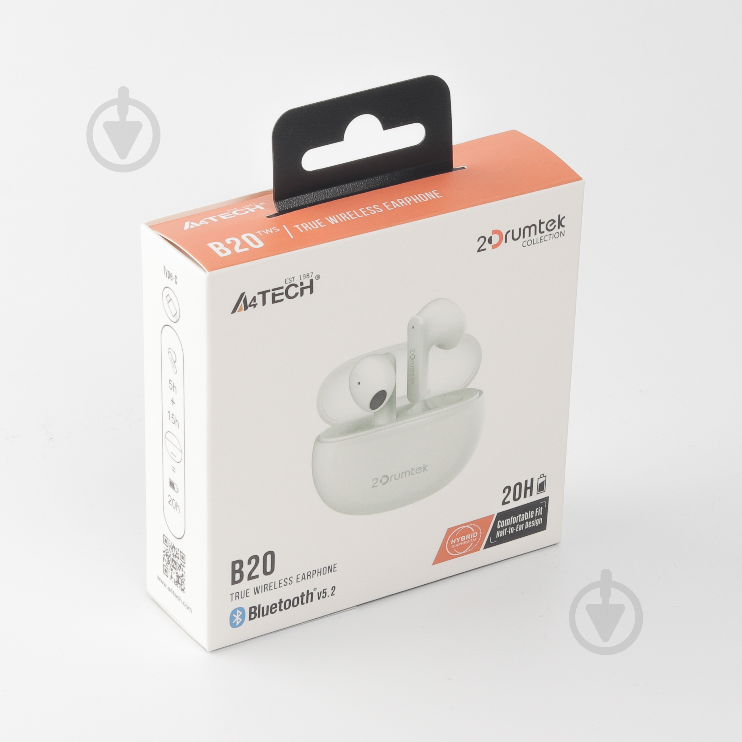 Bluetooth-гарнітура A4Tech B20 (Grayish White) white (B20 (Grayish White)) - фото 7