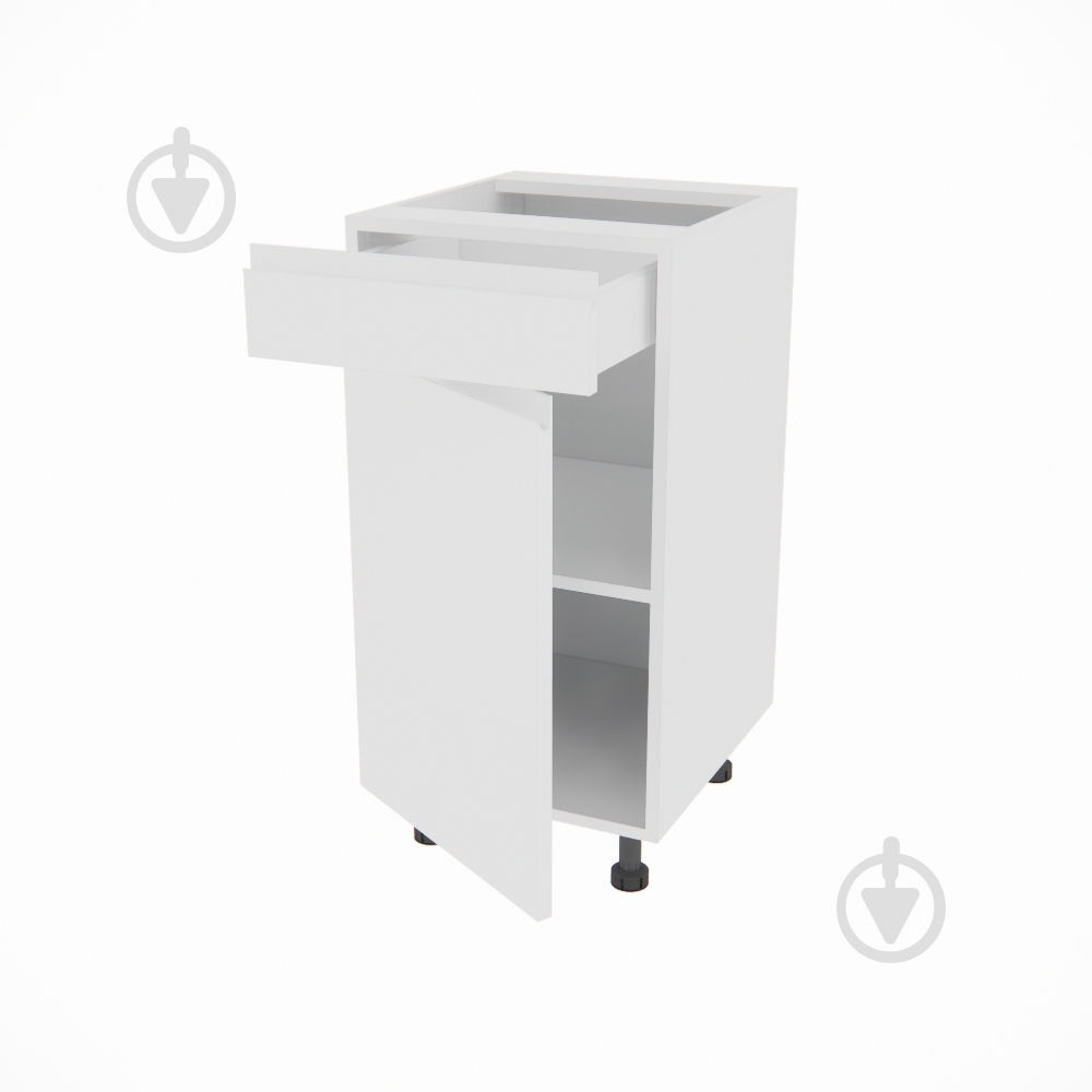 Тумба нижня Влада ( Н 40 ДШ FAVORIT ліва) білий шовк/білий - фото 2 Тумба нижня Влада ( Н 40 ДШ FAVORIT ліва) білий шовк/білий - фото 2