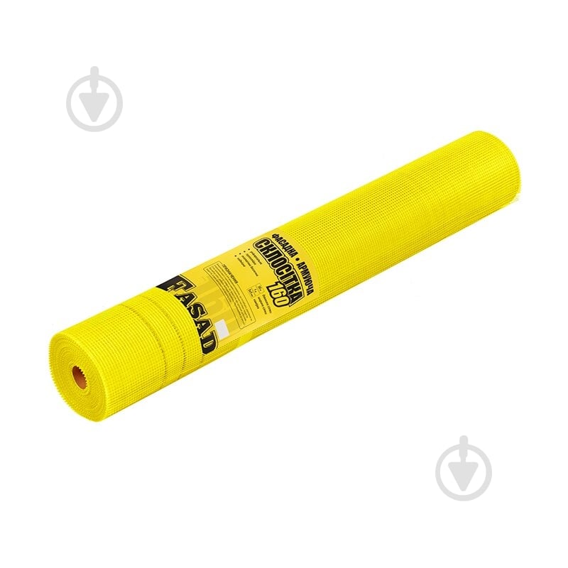 Склосітка штукатурна лугостійка Budmonster Fasad 160 5x5 жовта (рулон 50 кв.м) - фото 1 Склосітка штукатурна лугостійка Budmonster Fasad 160 5x5 жовта (рулон 50 кв.м) - фото 1