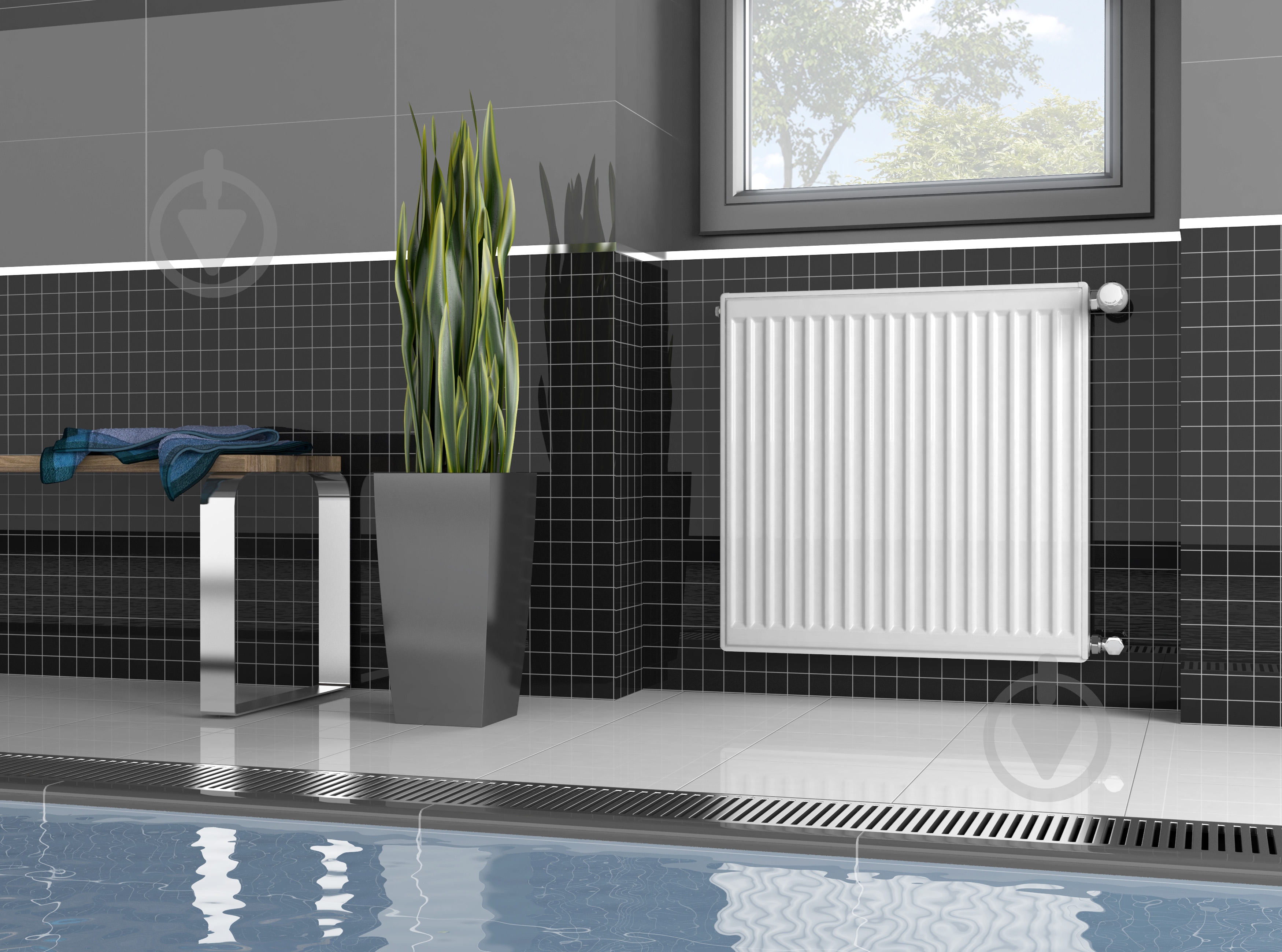 Радиатор стальной Hi-Therm 600*11*400 бок - фото 2