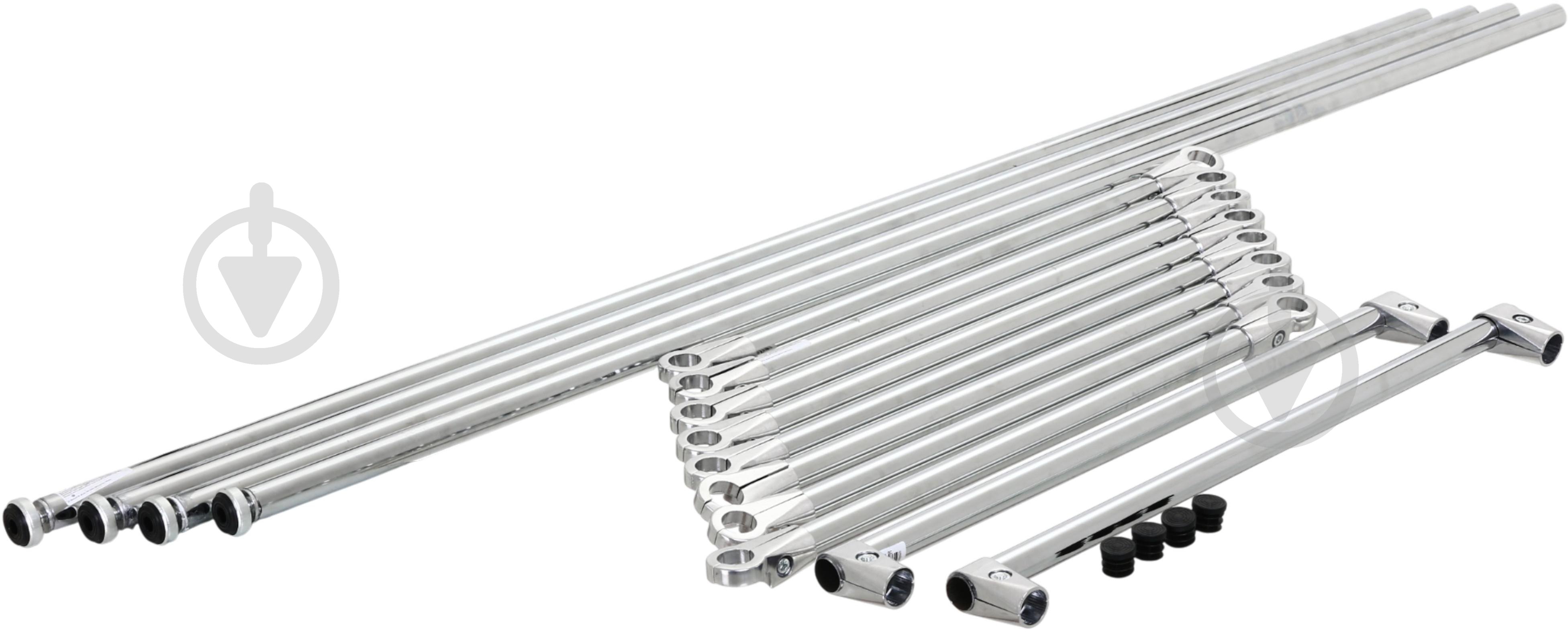 Стеллаж для хранения шин и колес 1500x550x500 мм хром металл - фото 11 Стеллаж для хранения шин и колес 1500x550x500 мм хром металл - фото 11