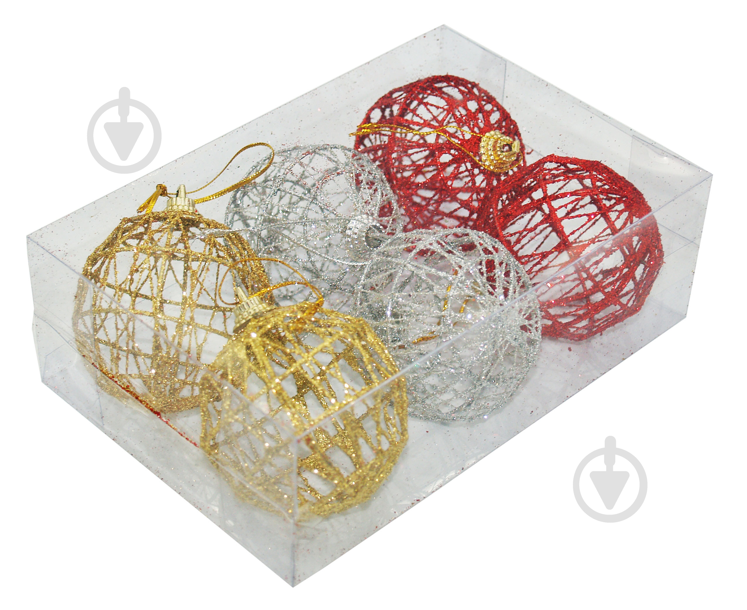 Набор елочных игрушек Jucik 11,5 см OF20059 - фото 1 Набор елочных игрушек Jucik 11,5 см OF20059 - фото 1