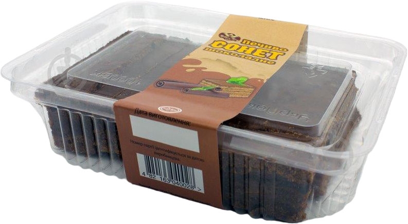 Печенье бисквитное СОНЕТ шоколадное - фото 1 Печенье бисквитное СОНЕТ шоколадное - фото 1