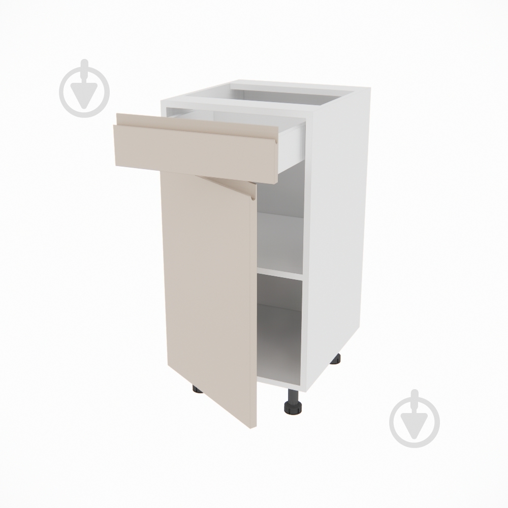 Тумба нижня Влада ( Н 40 ДШ FAVORIT ліва) пломбір/білий - фото 2 Тумба нижня Влада ( Н 40 ДШ FAVORIT ліва) пломбір/білий - фото 2