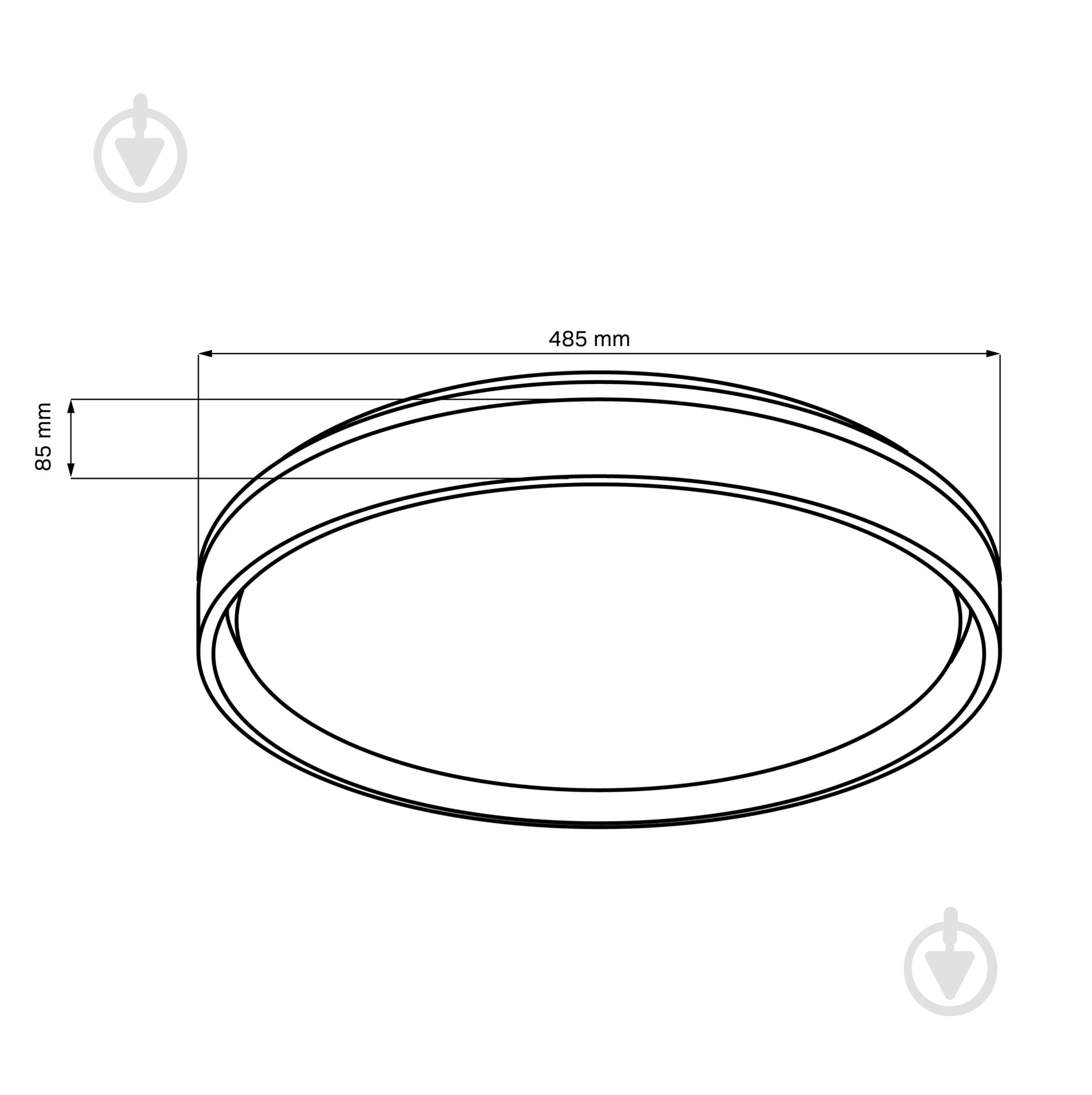 Світильник світлодіодний Goldlux Eliza 72 Вт білий 3000 К 328809 - фото 4