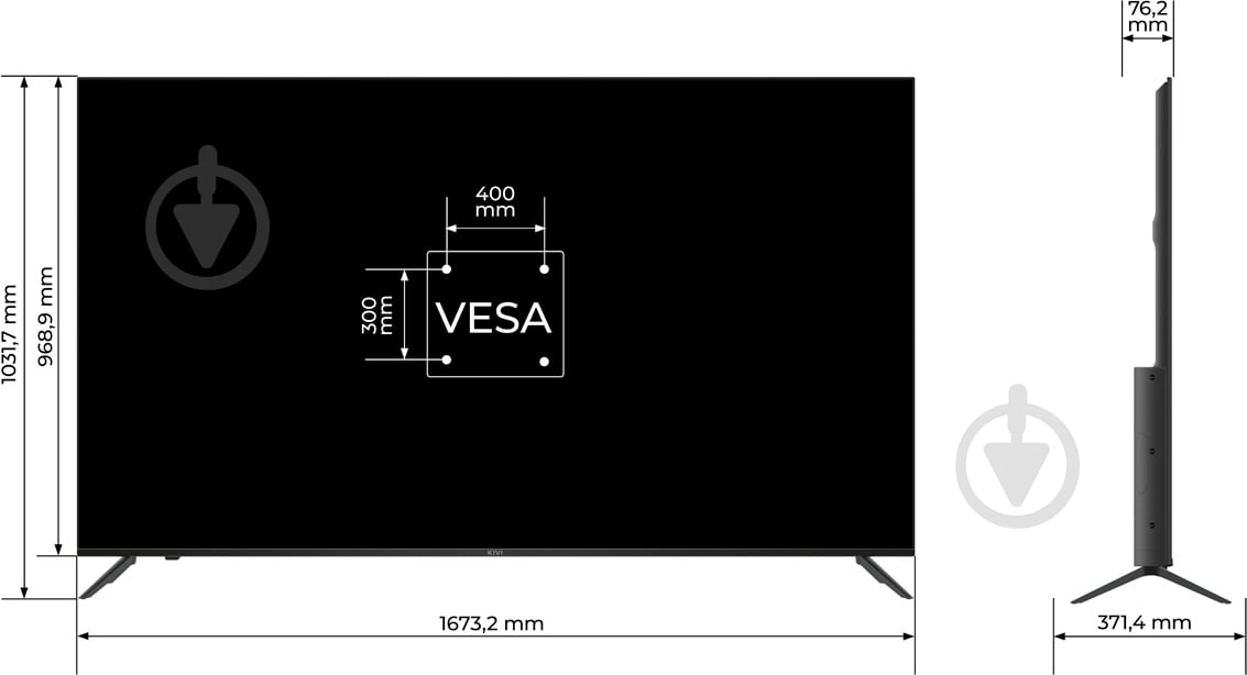Телевизор Kivi 75U760QB - фото 12