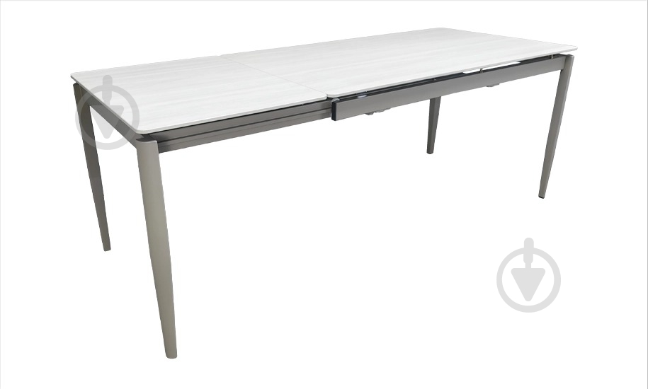 Стол обеденный Prestol Хит 1400(2000)x800x750мм бежевый/серый - фото 3
