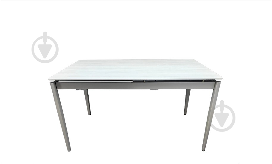 Стол обеденный Prestol Хит 1400(2000)x800x750мм бежевый/серый - фото 2