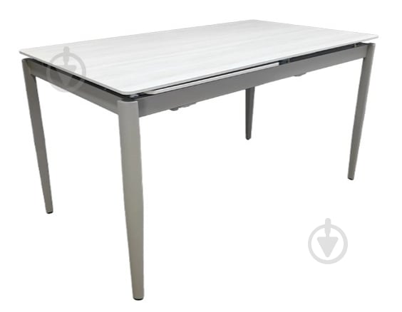 Стол обеденный Prestol Хит 1400(2000)x800x750мм бежевый/серый - фото 1