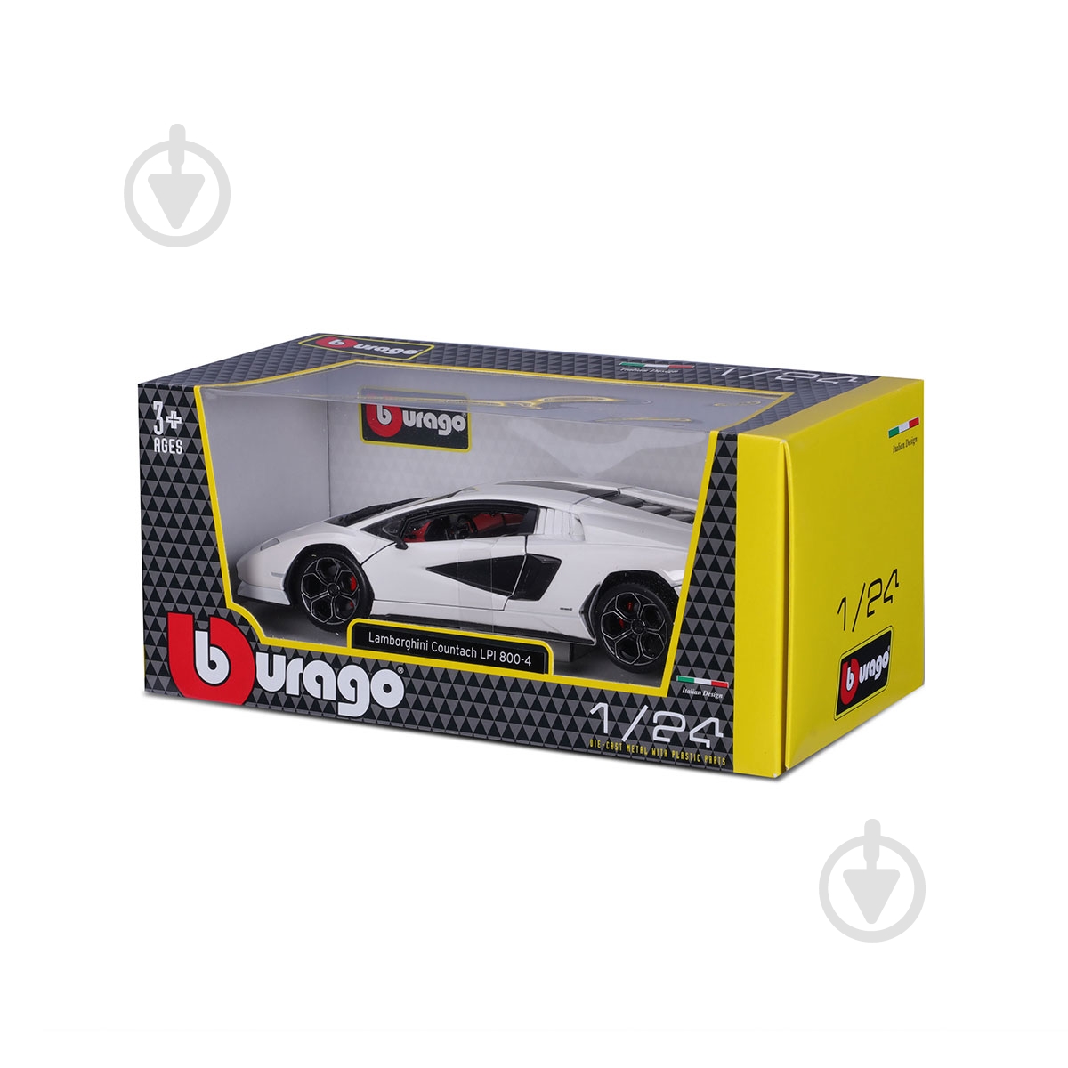 Автомодель Bburago 1:24 Lamborghini Countach LPI 800-4 18-21102 - фото 3 Автомодель Bburago 1:24 Lamborghini Countach LPI 800-4 18-21102 - фото 3