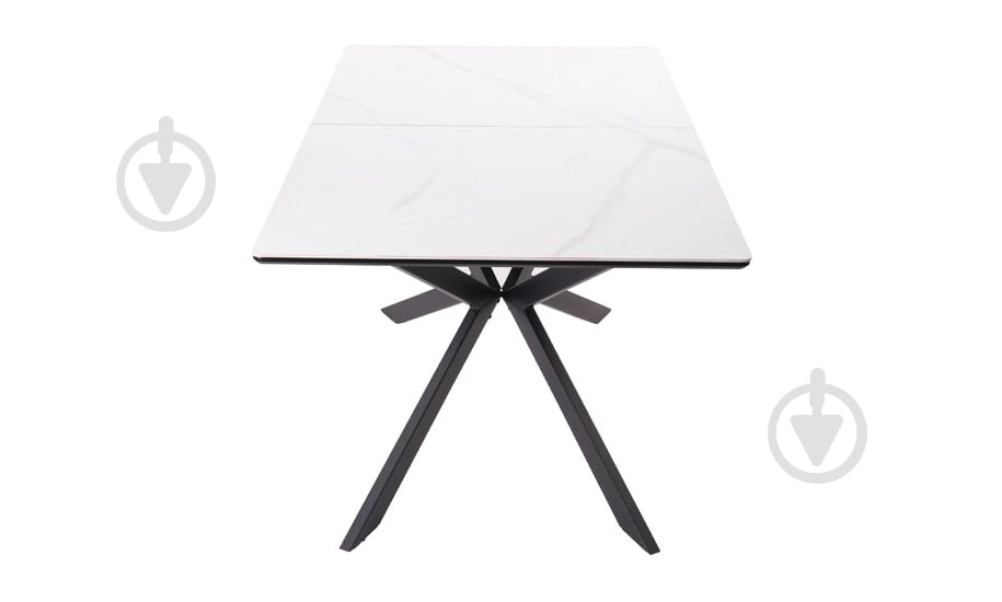 Стол обеденный Prestol Атлас 1600(2200)x900x750мм белый/черный - фото 4