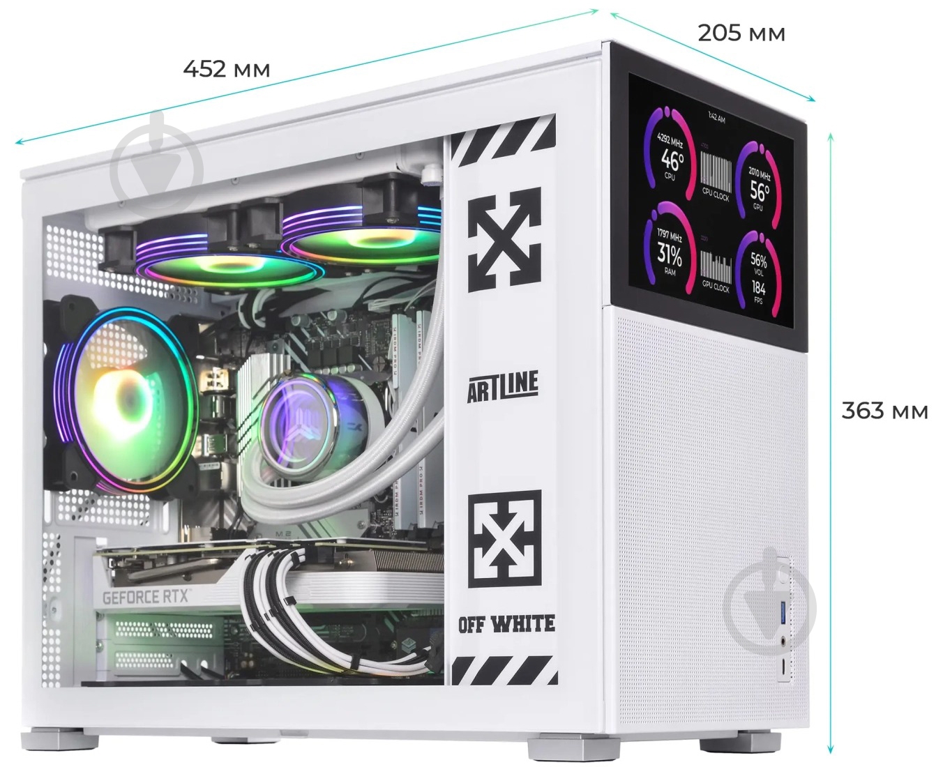 Компьютер Artline Gaming D31WHITE (D31Whitev28) white - фото 8