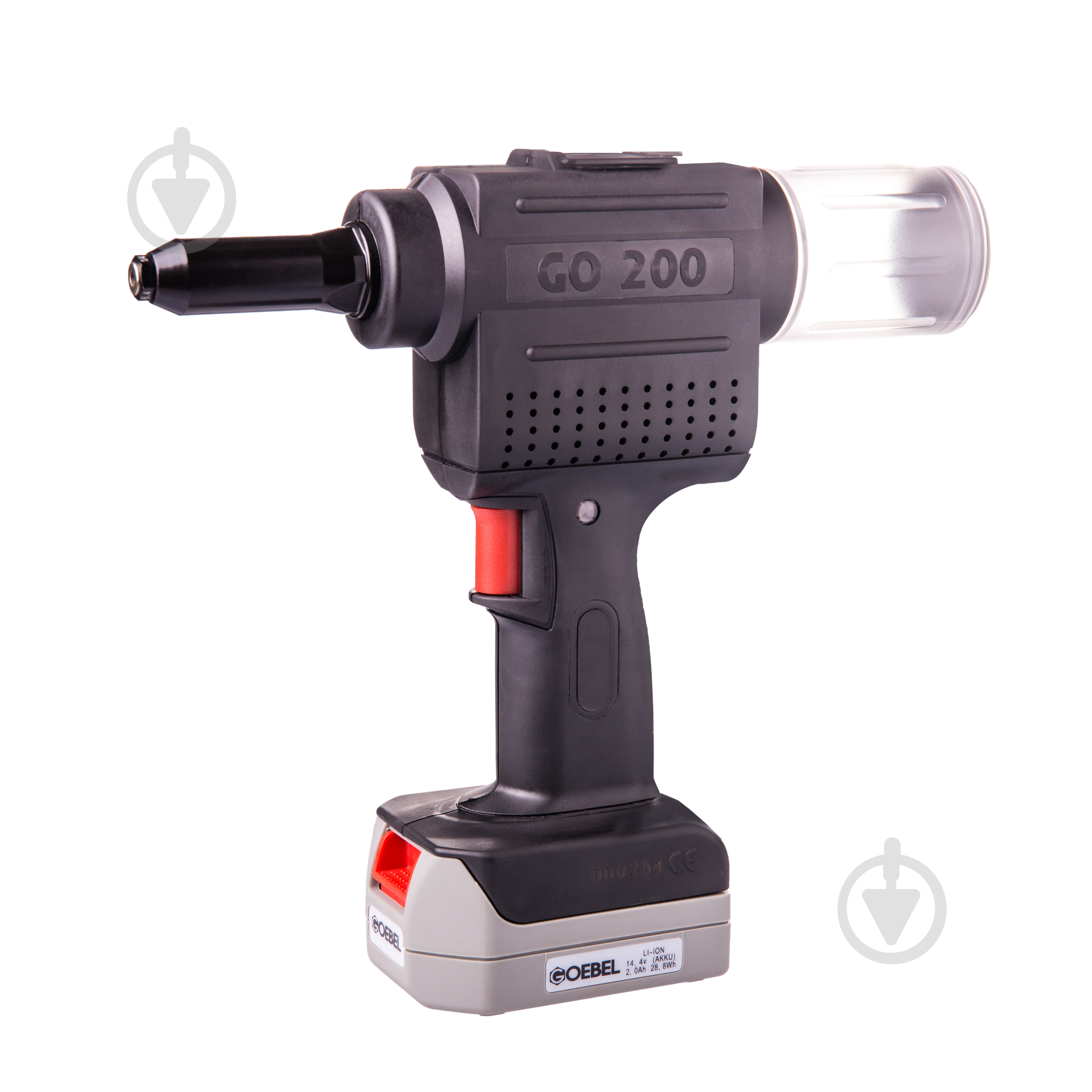 Заклепувач ручний Goebel акумуляторний GO-200 2,0 Аг (Ø 4.0-6.4) 2266020006 - фото 1