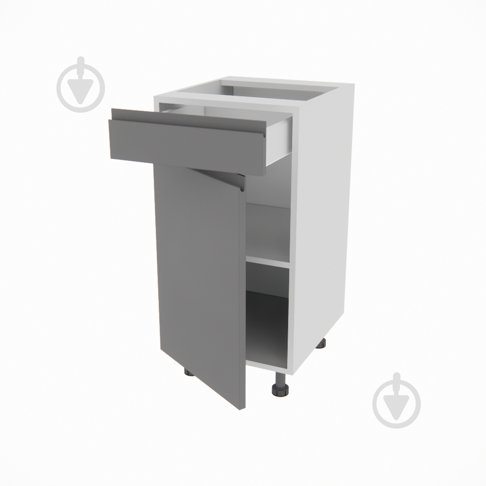 Тумба нижняя Влада ( Н 40 ДШ FAVORIT левая) графит/пепельный - фото 2 Тумба нижняя Влада ( Н 40 ДШ FAVORIT левая) графит/пепельный - фото 2