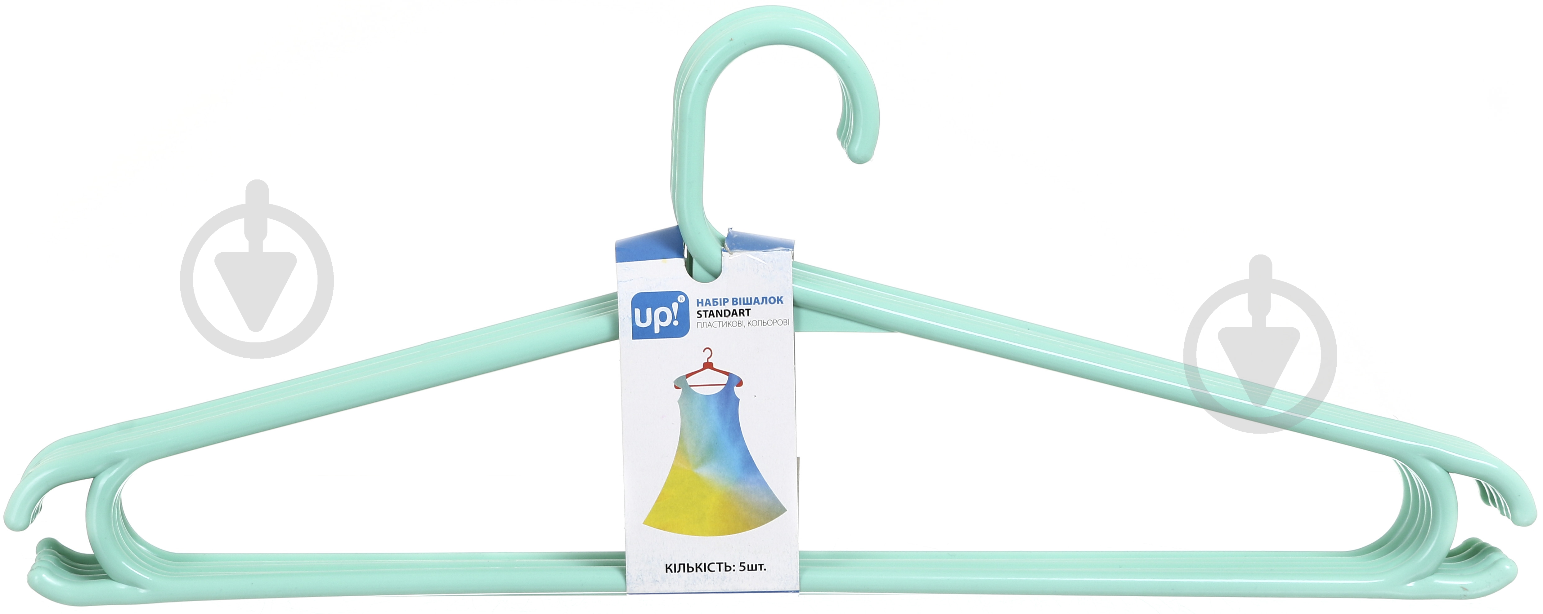 Набір плічок UP! (Underprice) рожевий 45 см пластик різнокольоровий 5 шт. - фото 5