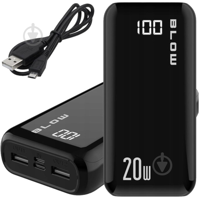 Повербанк BLOW 30000 mAh black (PB30A) - фото 4