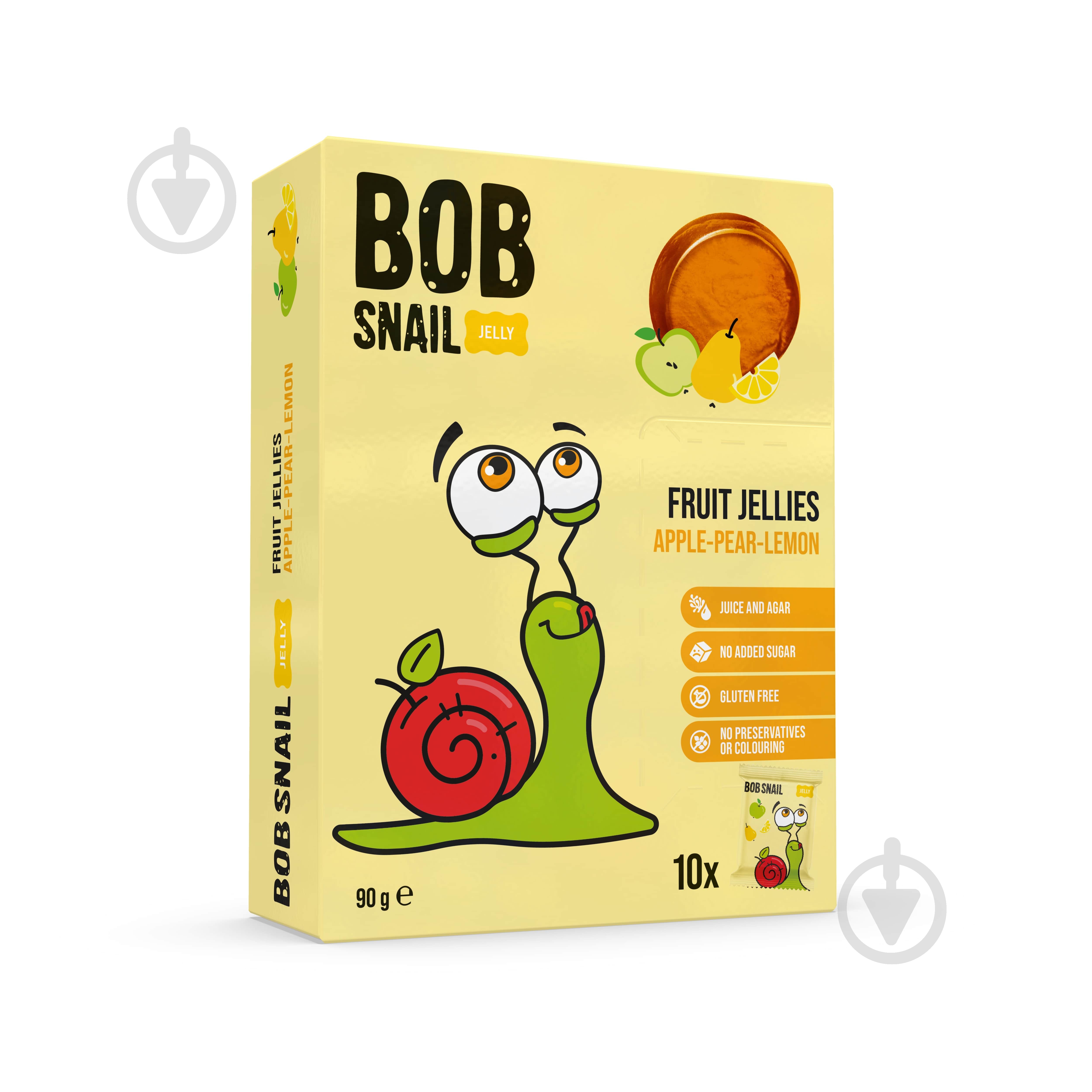 Мармелад Bob Snail Яблоко-Груша-Лимон 90 г - фото 1