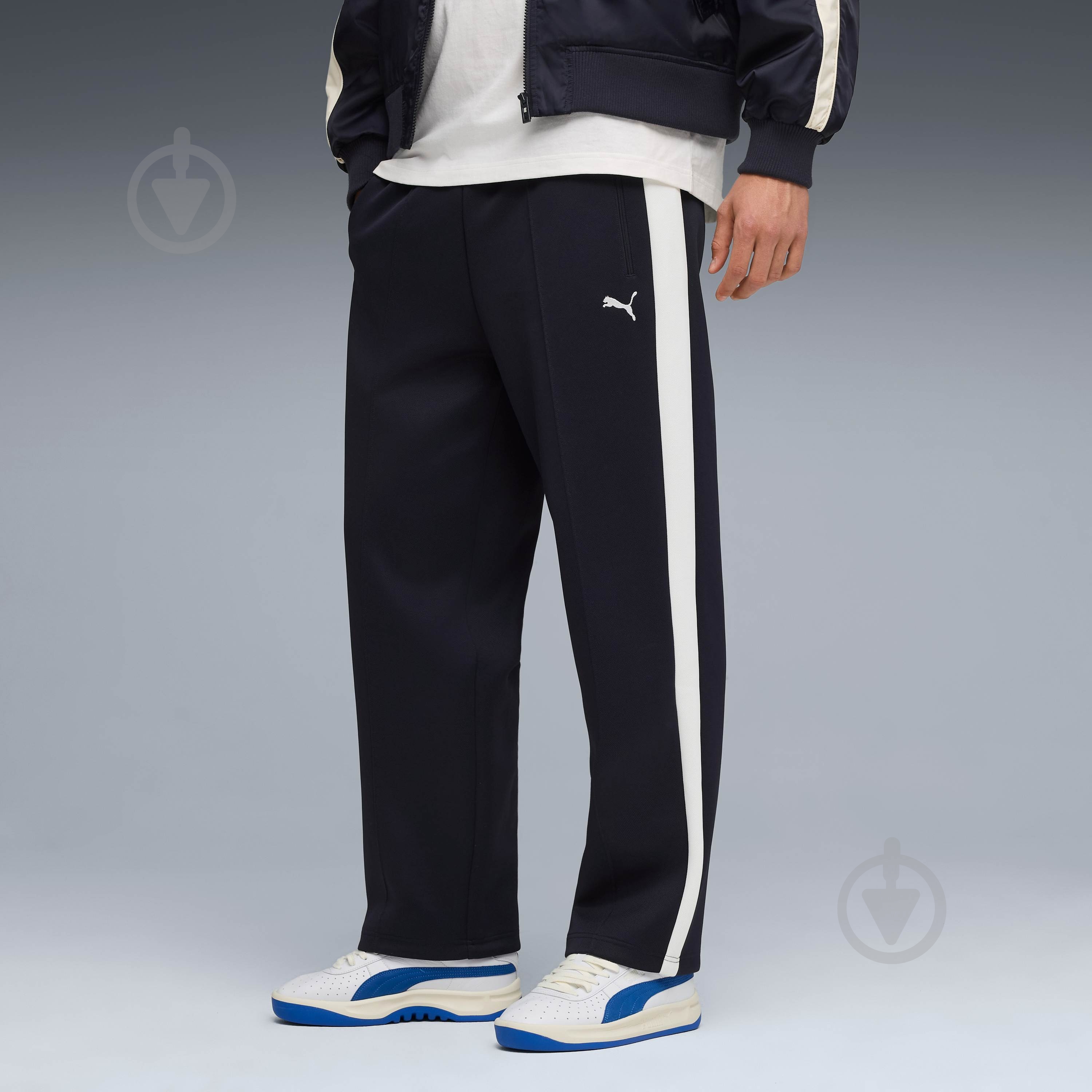 Брюки Puma T7 ALWAYS ON Relaxed Track Pants DK op 62958916 р. S синий - фото 1