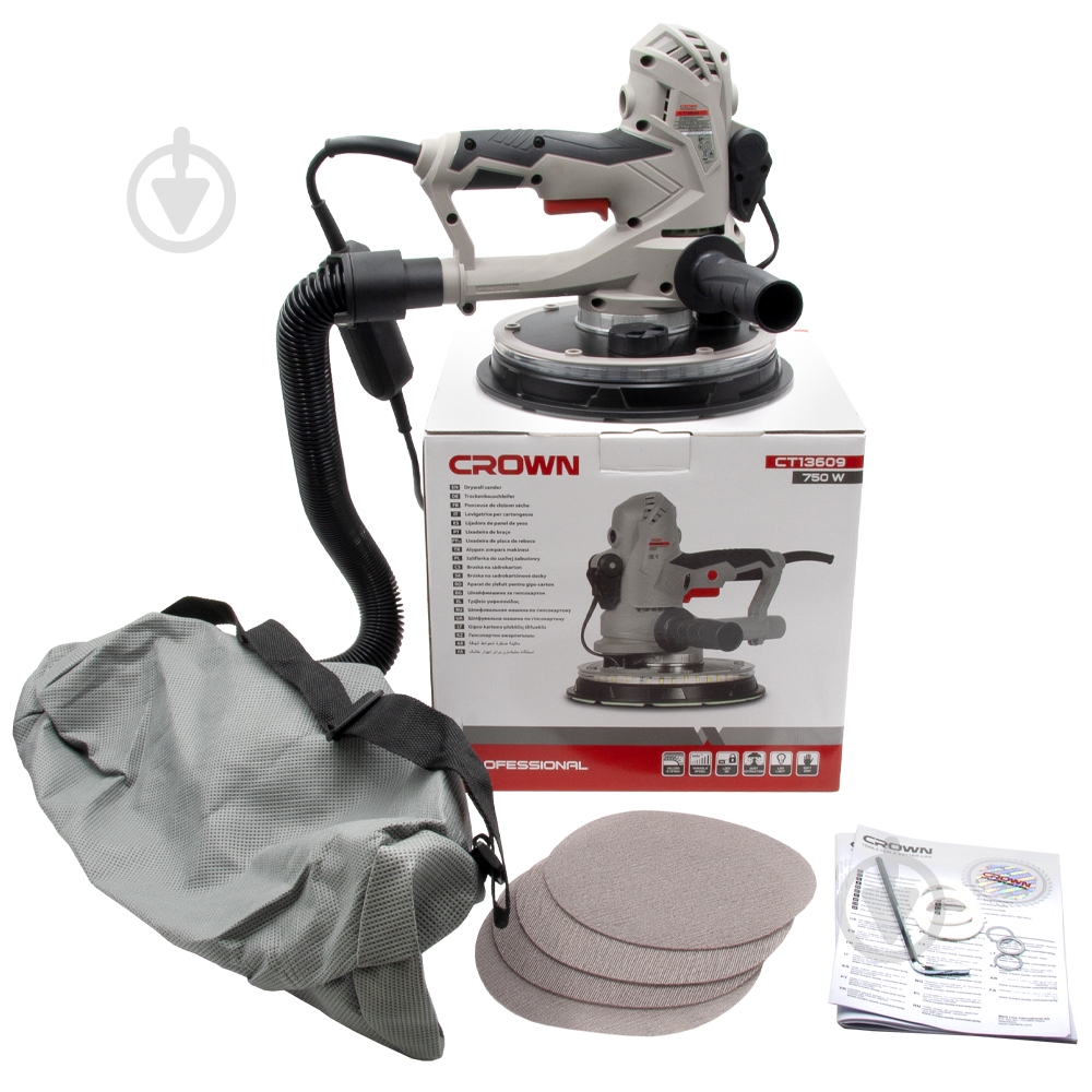 Шліфувальна машина по гіпсокартону Crown CT13609 - фото 4