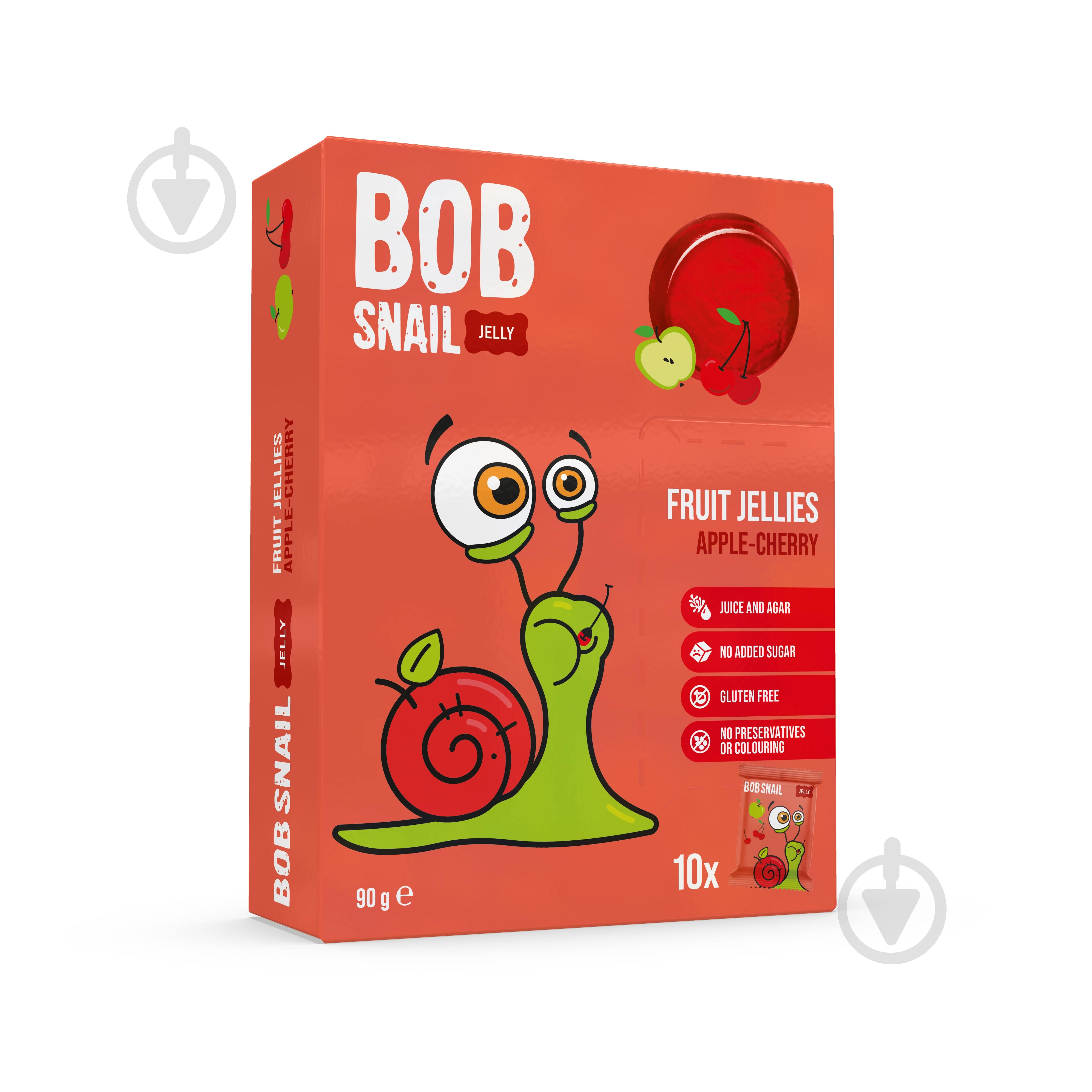 Мармелад Bob Snail Яблуко-Вишня 90 г - фото 1 Мармелад Bob Snail Яблуко-Вишня 90 г - фото 1