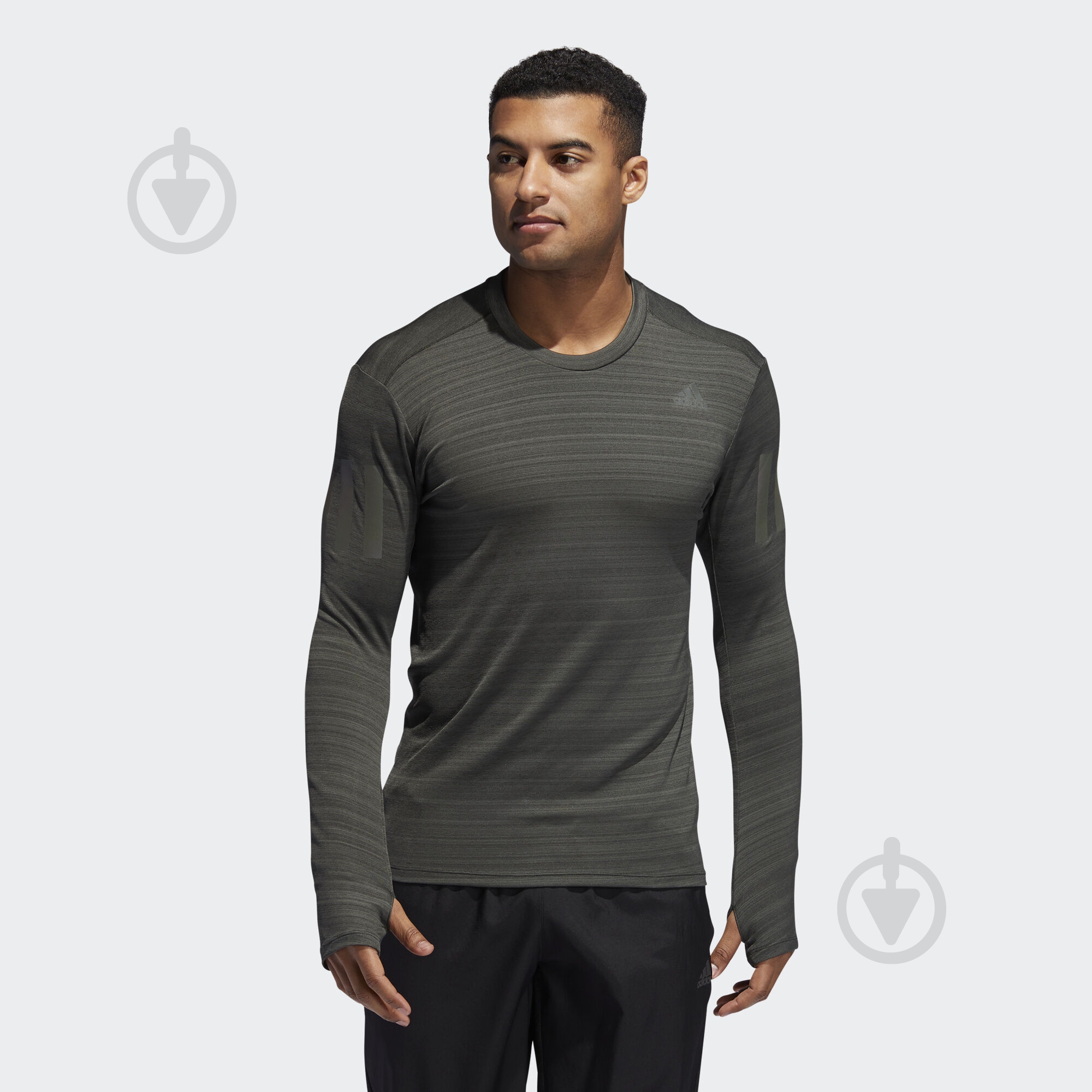 Джемпер Adidas RUNR LS TEE M EI6294 р. S зелений - фото 3