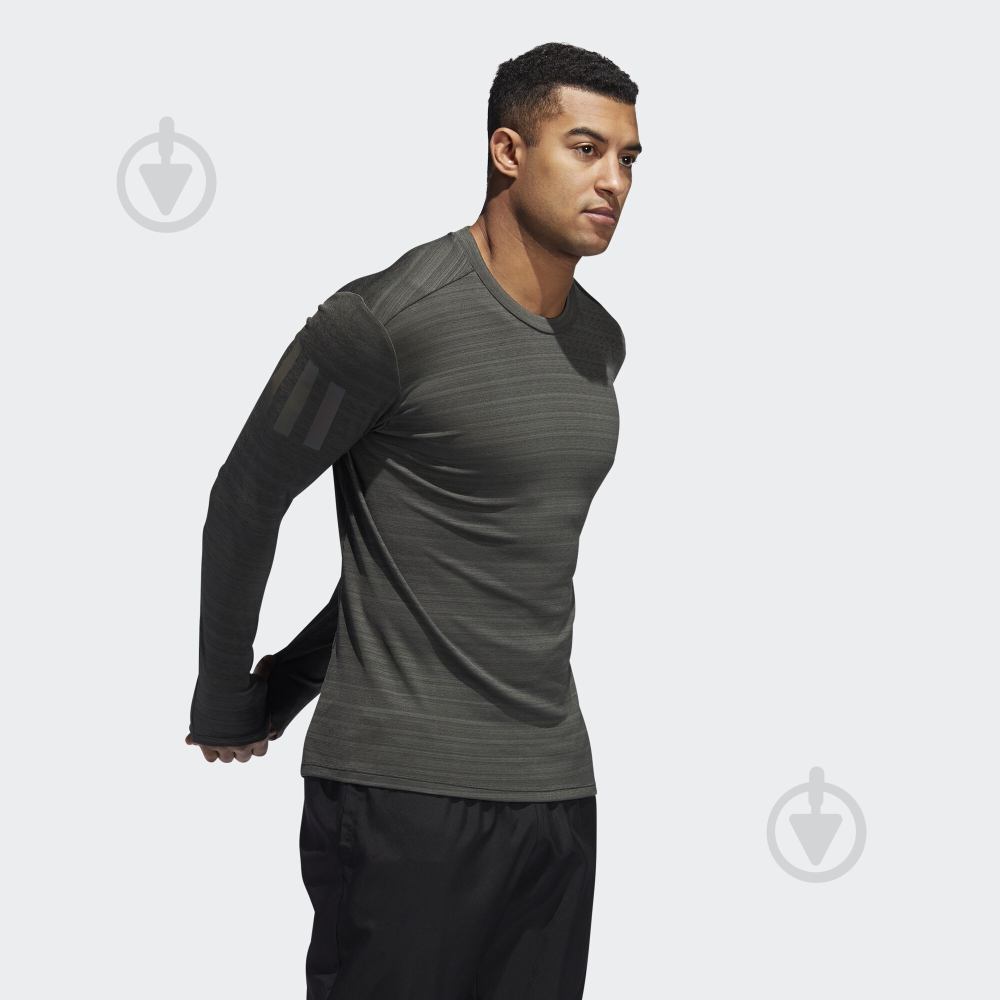 Джемпер Adidas RUNR LS TEE M EI6294 р. M зеленый - фото 4