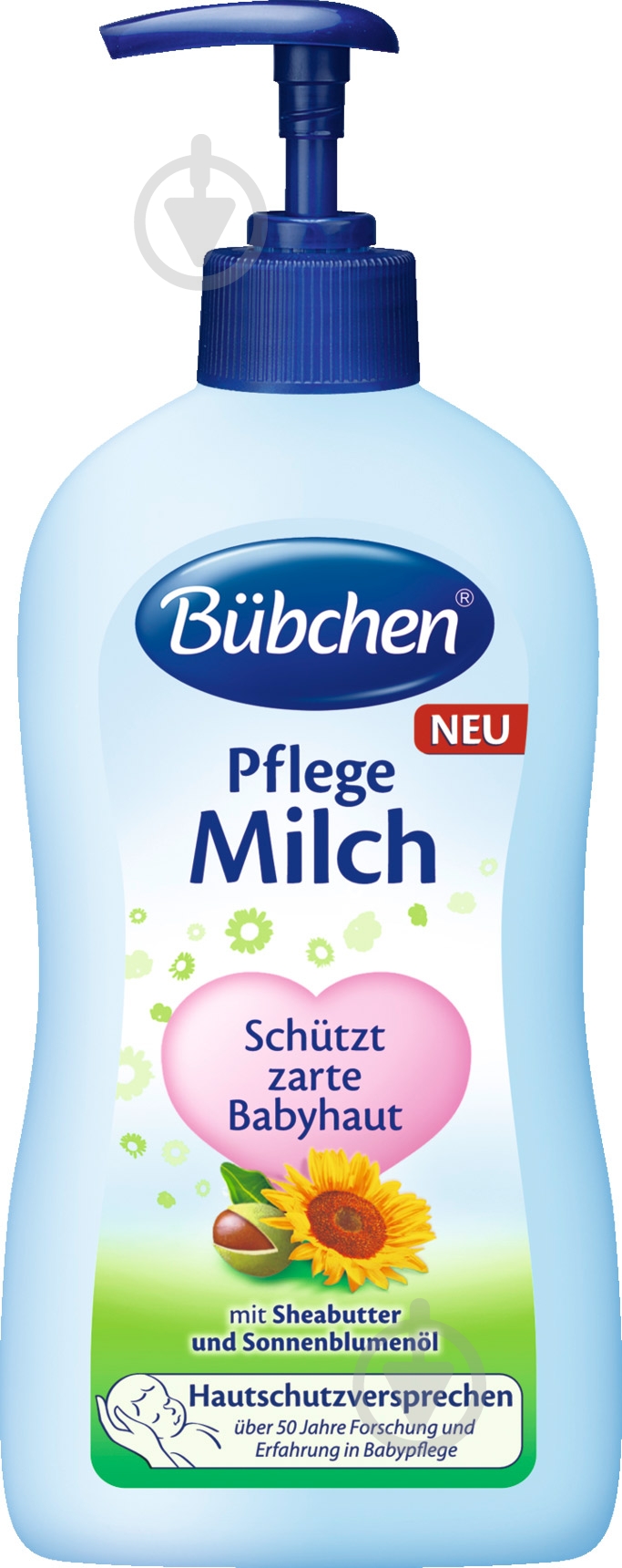 Молочко Bubchen Детское для тела с дозатором 200 мл (7613035299405) - фото 1 Молочко Bubchen Детское для тела с дозатором 200 мл (7613035299405) - фото 1
