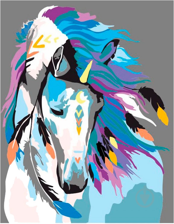 Картина по номерам " Indian horse" Rosa Start - фото 1