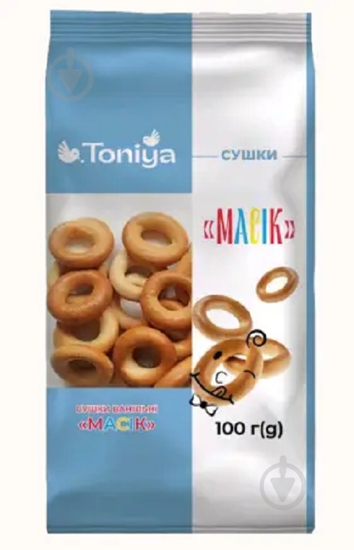 Печиво Toniya ванільна масик 100 г - фото 1 Печиво Toniya ванільна масик 100 г - фото 1