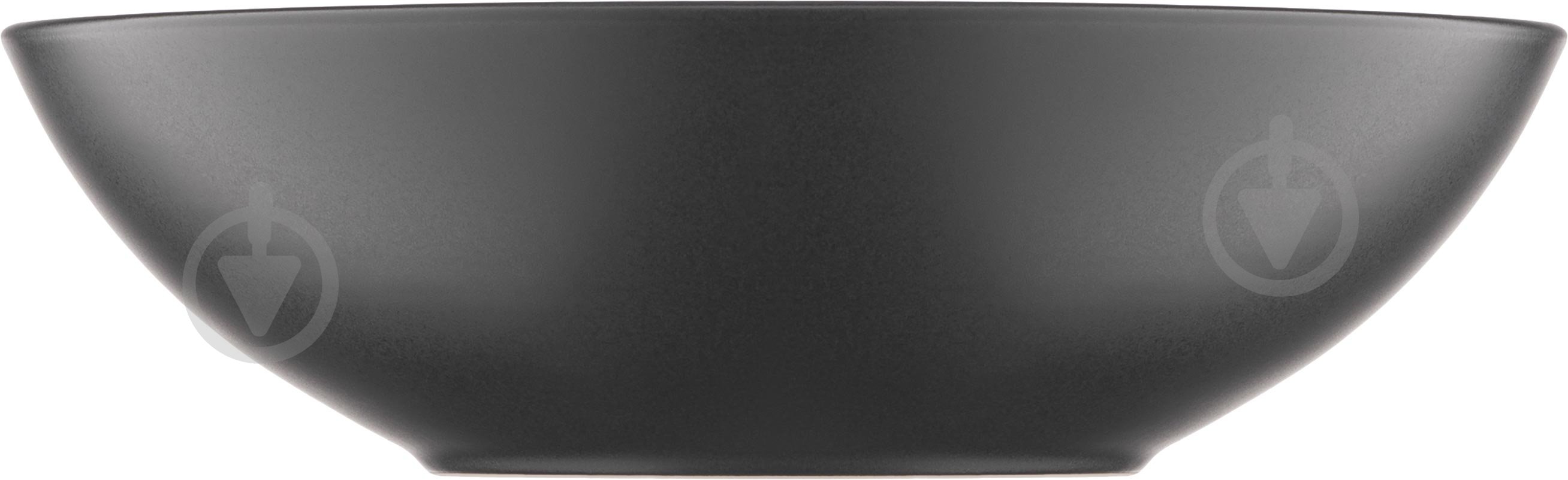 Тарілка супова Ardesto Bolzano 630 мл 18 см чорно-зелена AR2918BM - фото 5