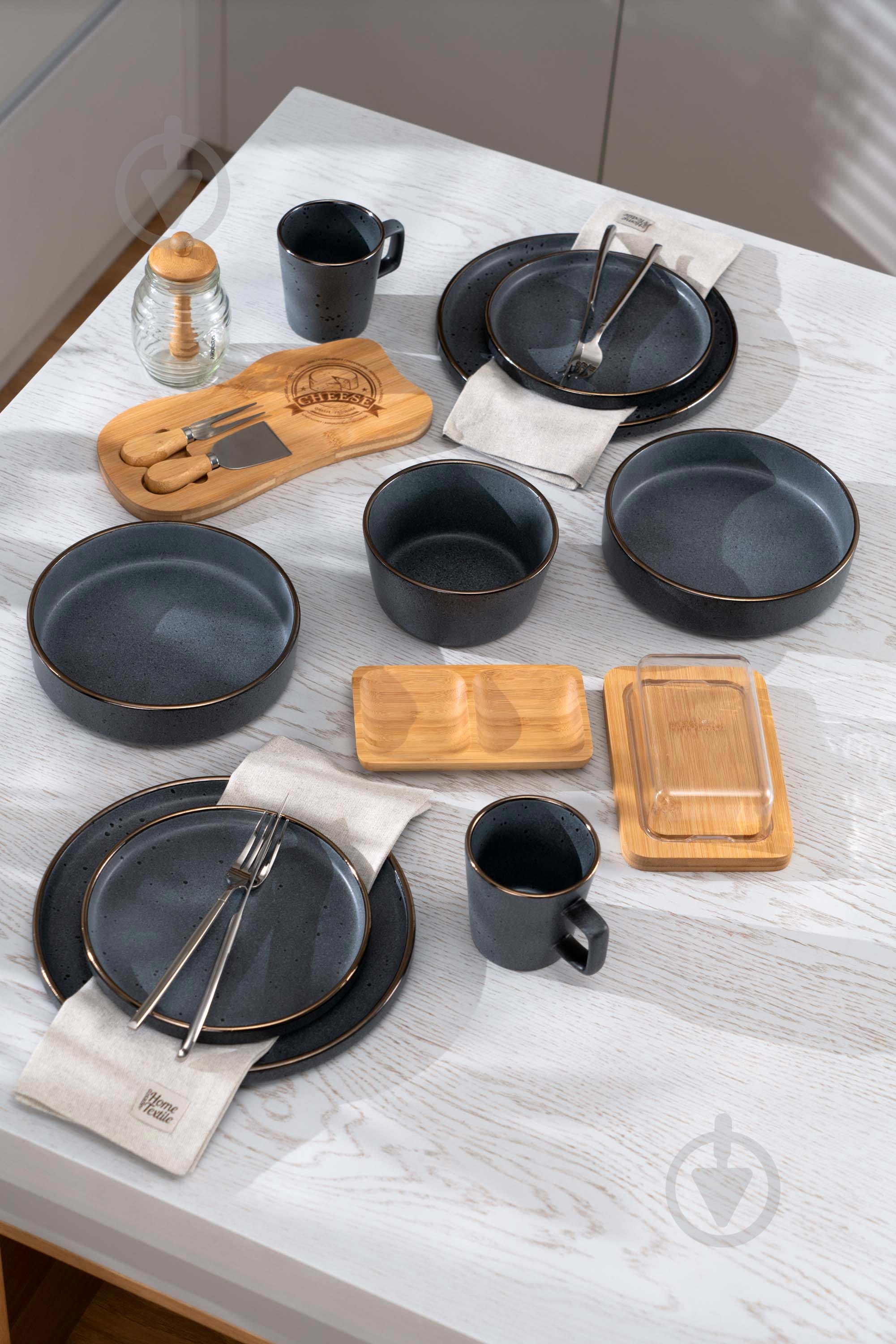 Чашка Ardesto Fasano 310 мл темно-серая AR0331FDG - фото 3 Чашка Ardesto Fasano 310 мл темно-серая AR0331FDG - фото 3