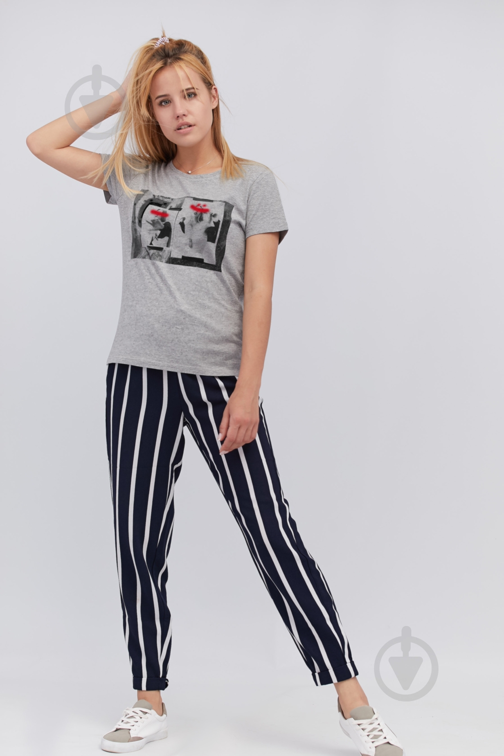 Футболка YAPPI Basic WG1092 р.XL серый - фото 2