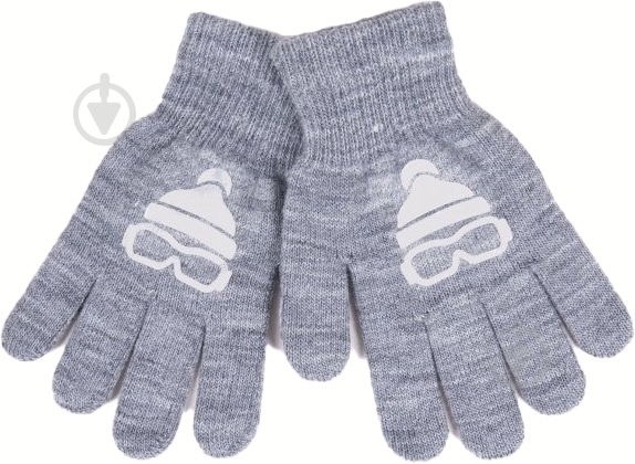 Варежки YO! Шапка р.14 /серый - фото 1 Варежки YO! Шапка р.14 /серый - фото 1