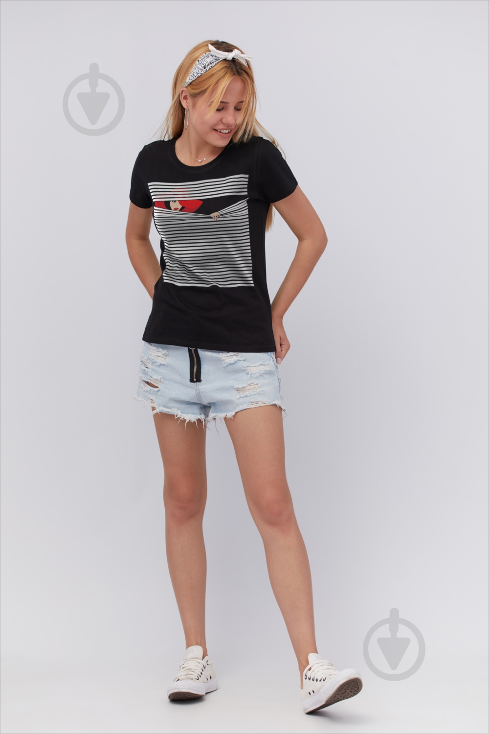 Футболка YAPPI Basic WB1031 р.M черный - фото 2 Футболка YAPPI Basic WB1031 р.M черный - фото 2