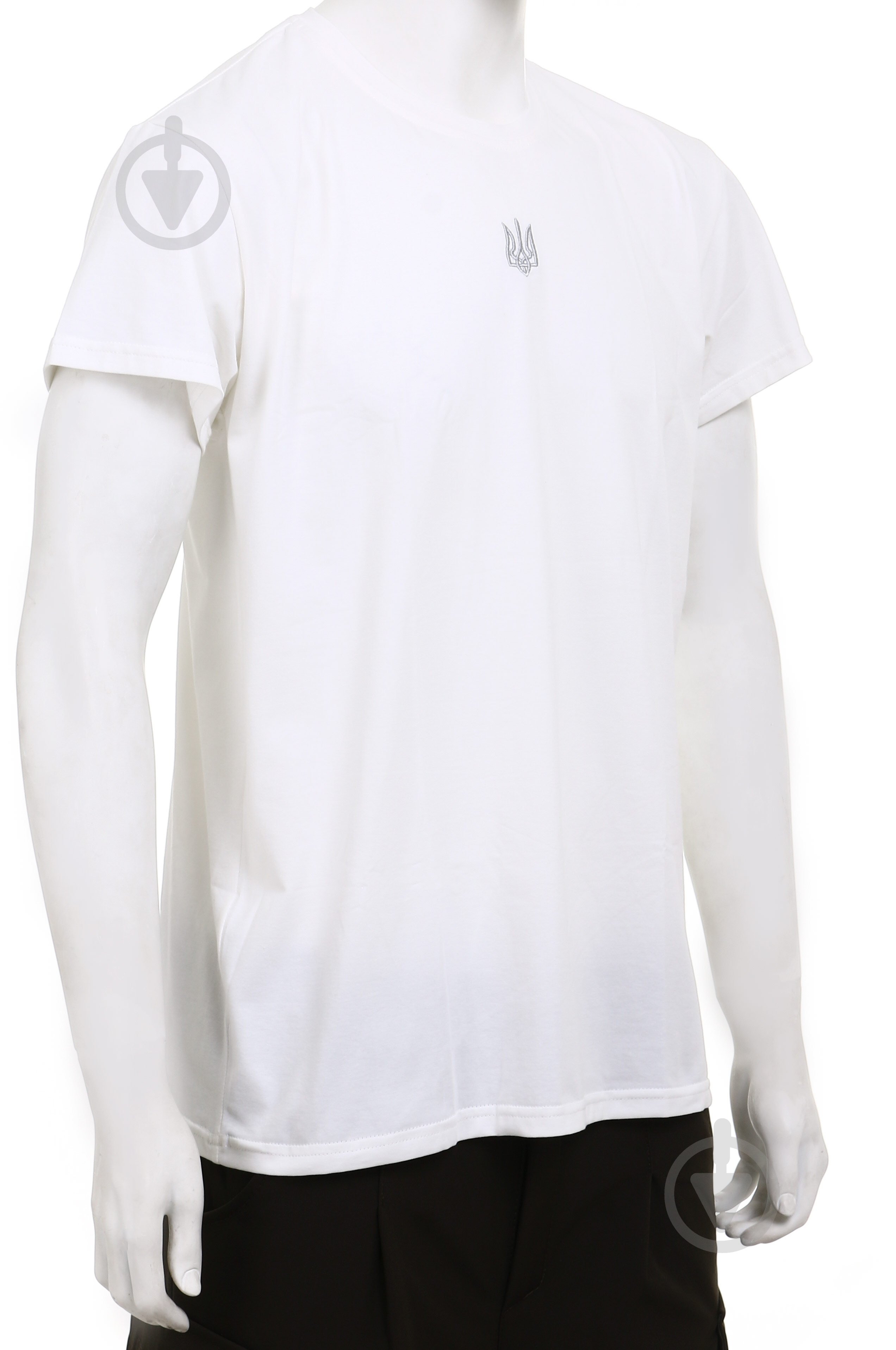 Футболка LOGOS-Tac з вишивкою срібний герб 04-09-00-0013 р.4XL молочний - фото 2