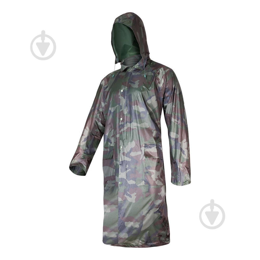 Плащ-дощовик Lahti Pro Плащ дощовик з капюшоном довгий р.2XL, 182-188см,об'єм груде - фото 1