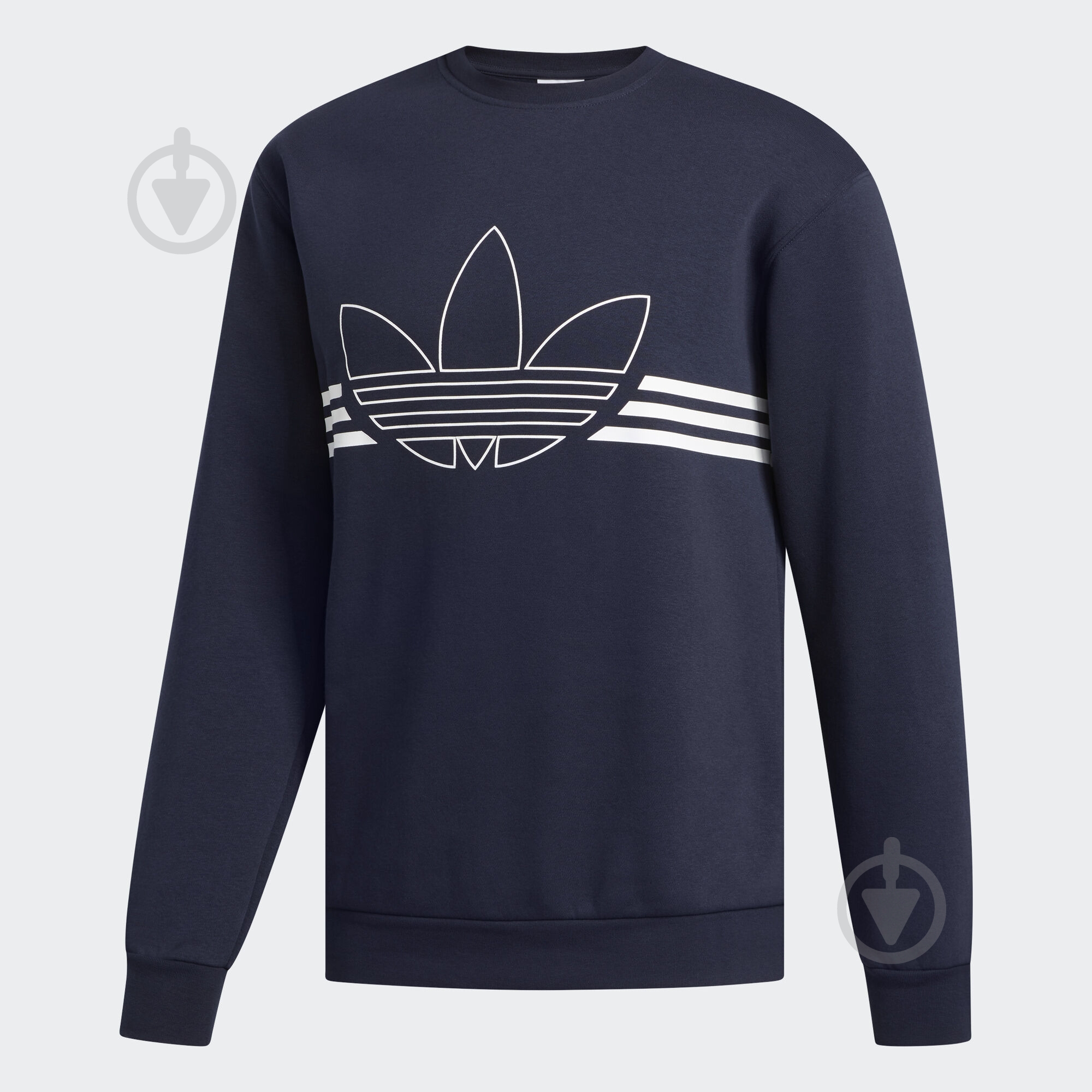 Джемпер Adidas OUTLINE CRW FLC EJ8778 р. L темно-синий - фото 1