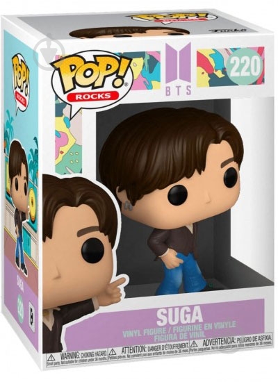 Фигурка Funko POP! Rocks BTS Dynamite Suga (FUN25491135) - фото 2 Фигурка Funko POP! Rocks BTS Dynamite Suga (FUN25491135) - фото 2