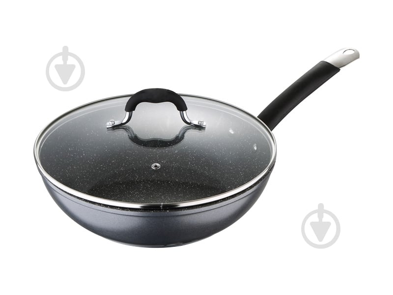 Сковорода wok MasterPro 28 см BGMP-3289-BK Masterpro Home Edition Black - фото 1
