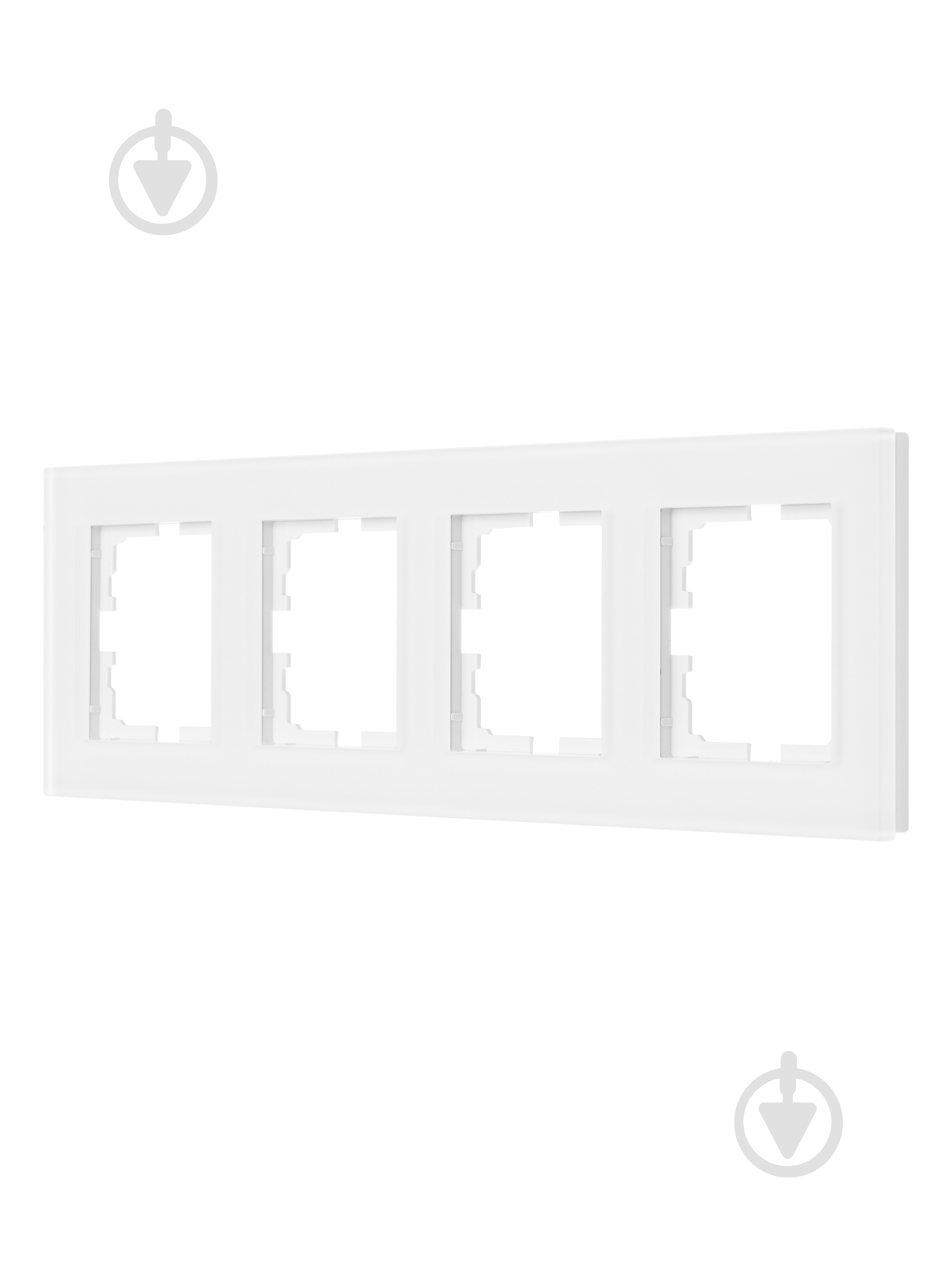 Рамка четырехместная Lezard Vesna горизонтальная белый матовый 742-5380-149 - фото 2 Рамка четырехместная Lezard Vesna горизонтальная белый матовый 742-5380-149 - фото 2