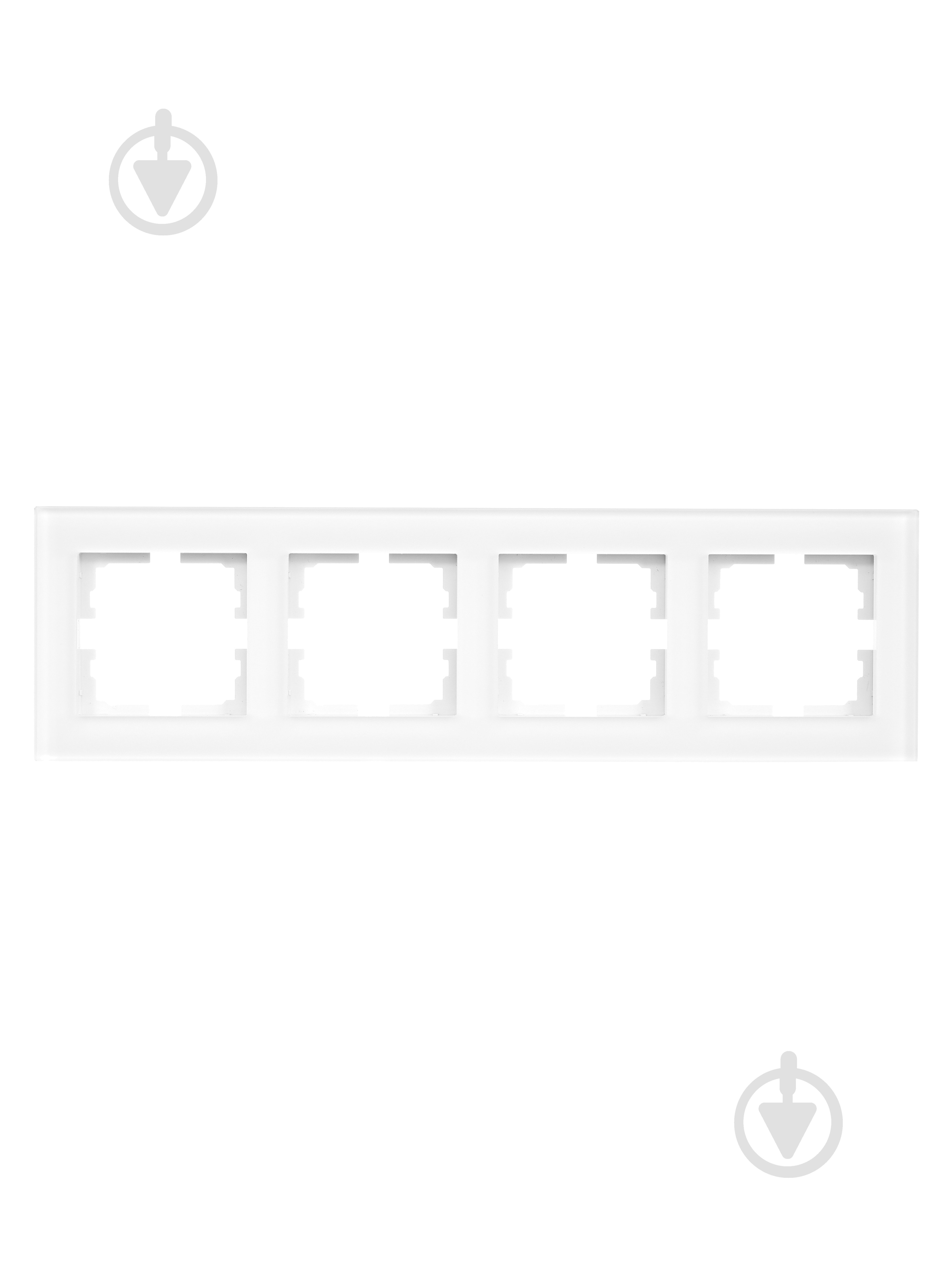 Рамка четырехместная Lezard Vesna горизонтальная белый матовый 742-5380-149 - фото 1 Рамка четырехместная Lezard Vesna горизонтальная белый матовый 742-5380-149 - фото 1