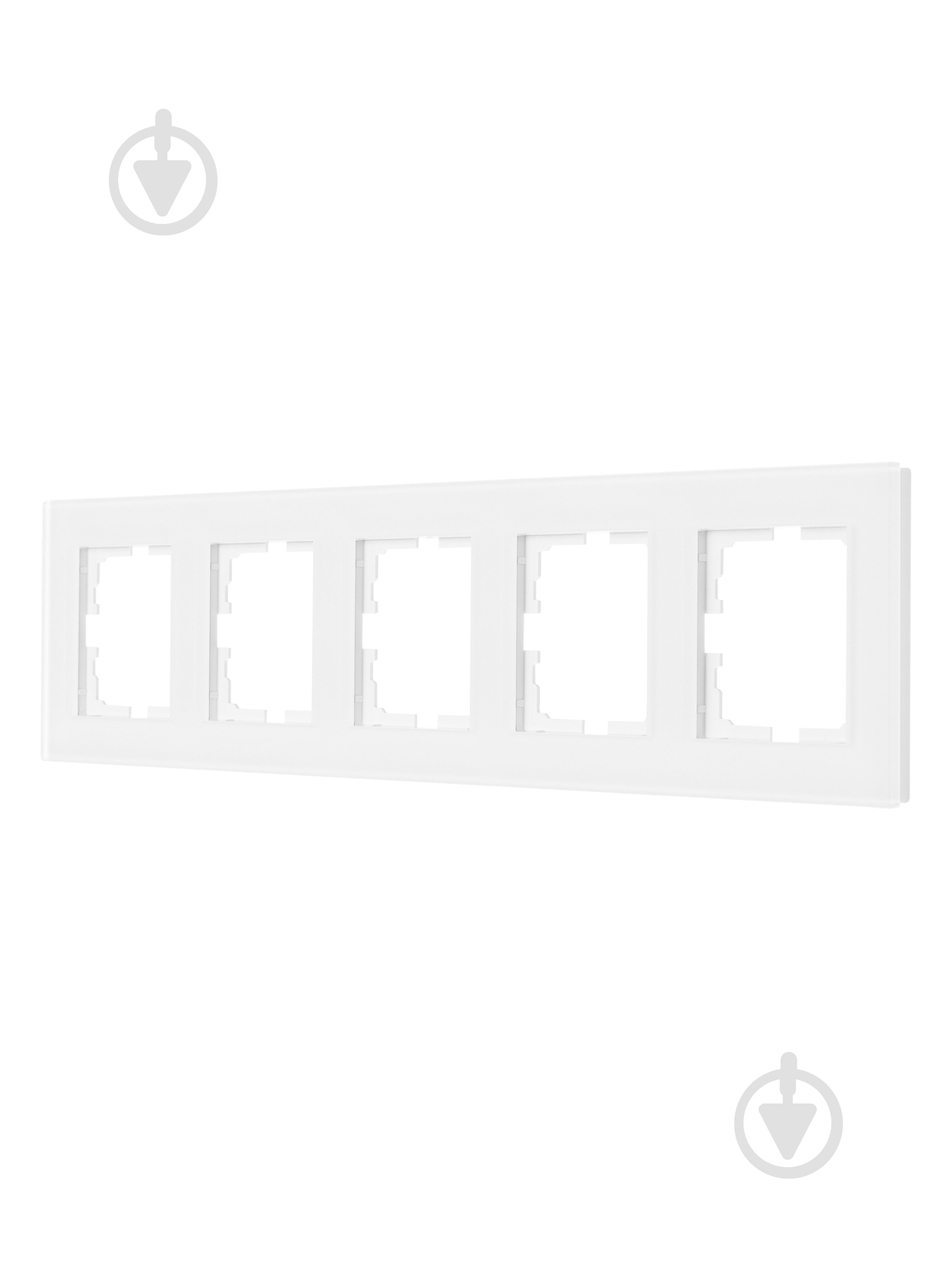 Рамка п'ятимісна Lezard Vesna горизонтальна білий матовий 742-5380-150 - фото 2 Рамка п'ятимісна Lezard Vesna горизонтальна білий матовий 742-5380-150 - фото 2