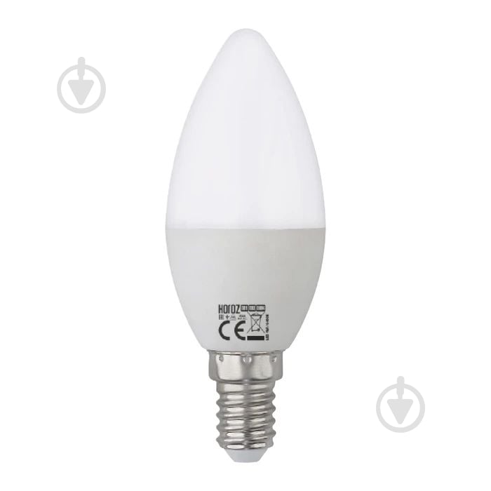 Лампа світлодіодна HOROZ ELECTRIC ULTRA-10 10 Вт C37 матова E14 175 В 4200 К 001-003-0010-030 - фото 1