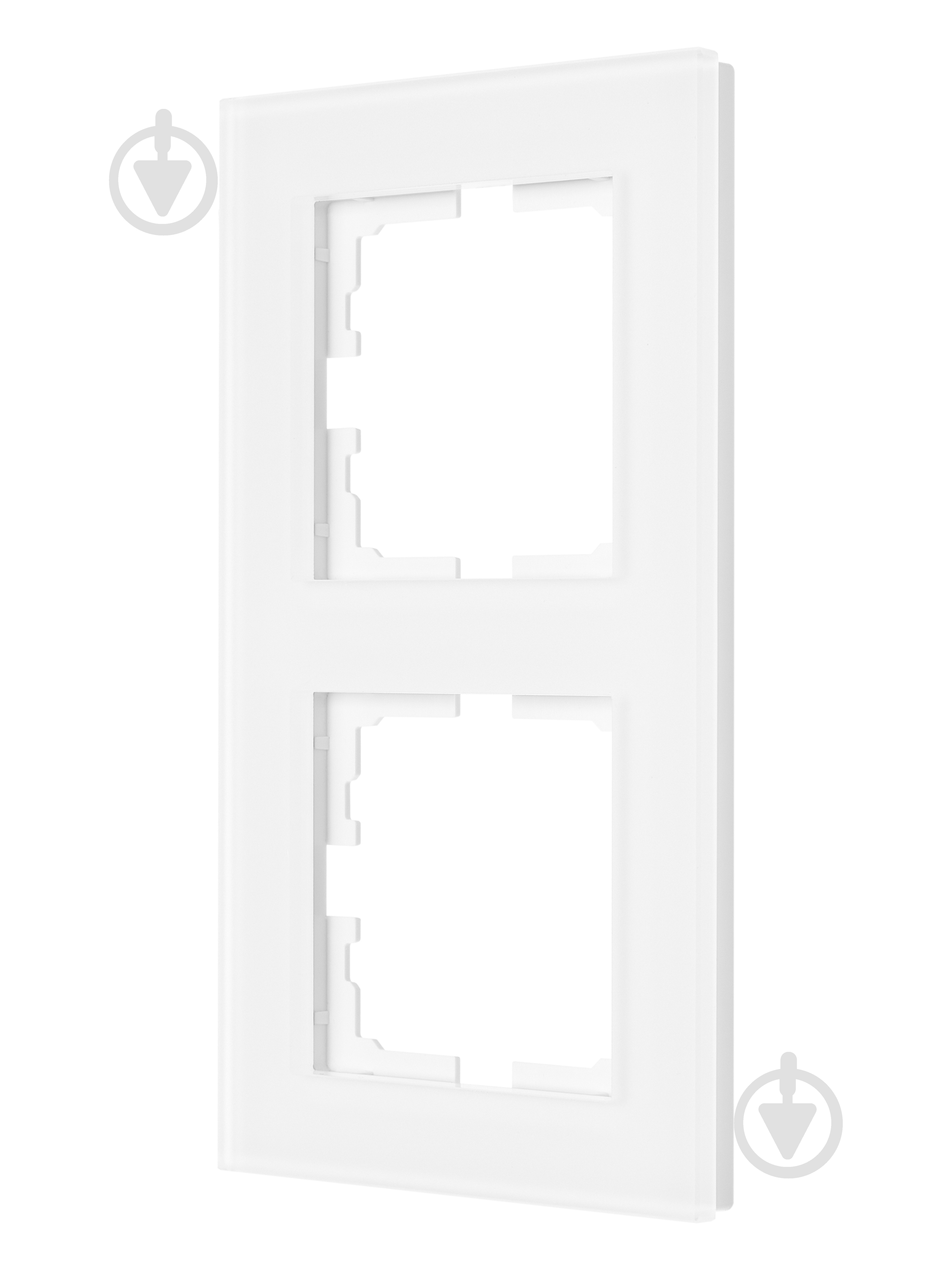 Рамка двухместная Lezard Vesna вертикальная белый матовый 742-5380-152 - фото 2 Рамка двухместная Lezard Vesna вертикальная белый матовый 742-5380-152 - фото 2