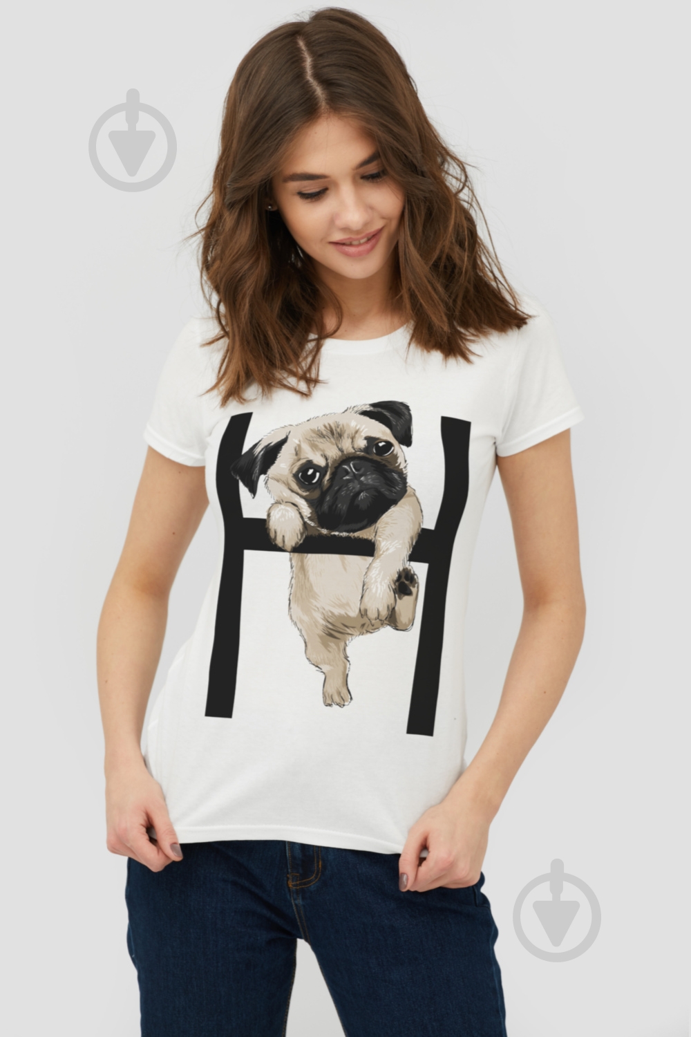 Футболка YAPPI Basic 1702236 р.S белый - фото 2