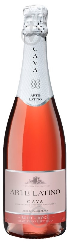 Вино игристое Arte Latino Вино игристое Arte Latino Cava «Brut Rose» (сух, роз., Испания) 0,75 л 0,75 л - фото 1